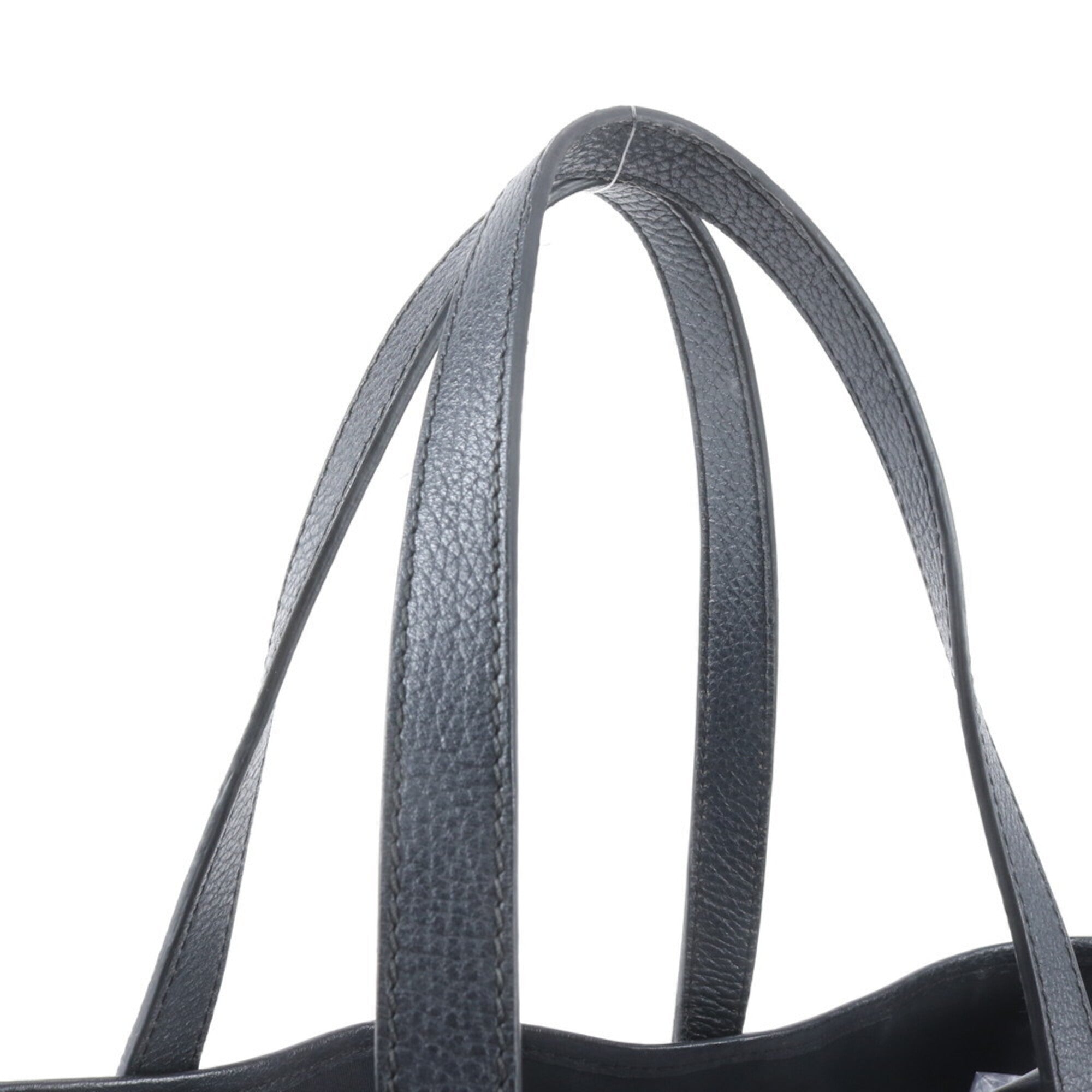 Gucci Black Nylon Leather Shoulder Bag Tote Bag (Pre-Owned)