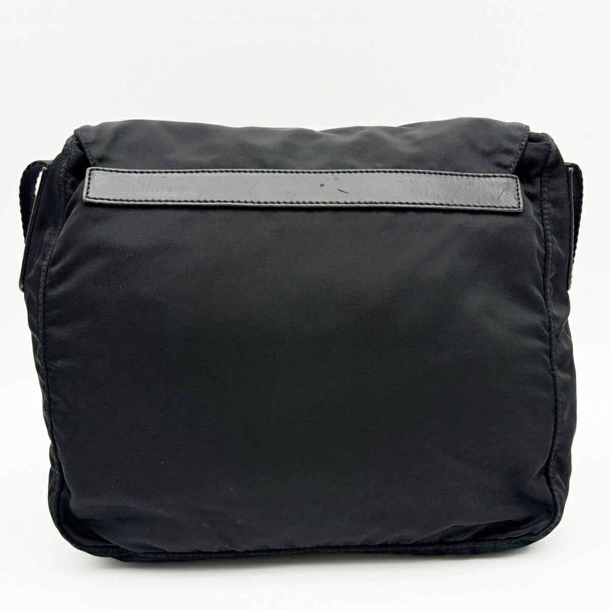 Prada Black Nylon Leather Shoulder Bag (Pre-Owned)