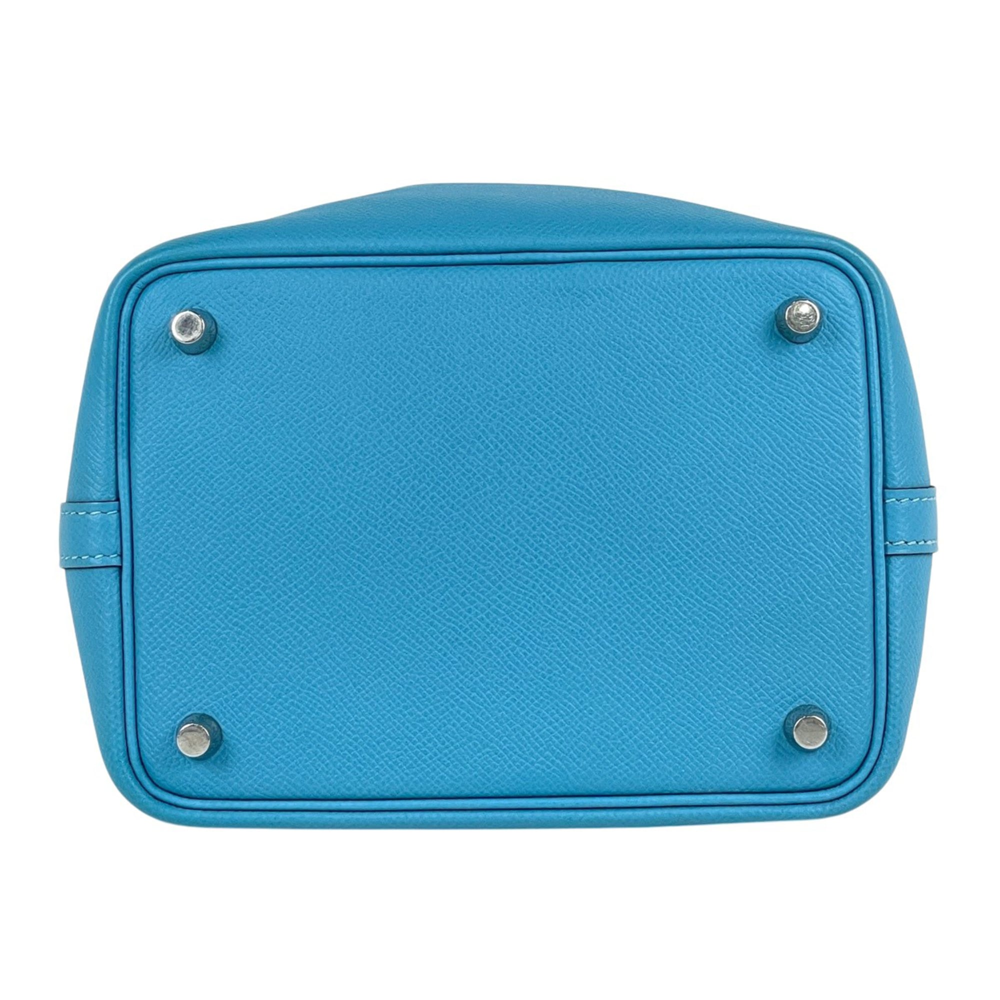 Hermes Blue Epsom Leather Handbag (Pre-Owned)