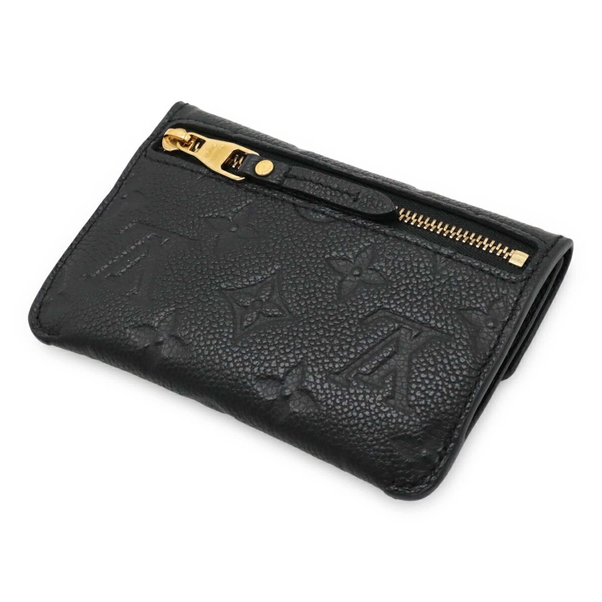 Louis Vuitton Monogram Empreinte Black Noir Monogram Empreinte Coin Purse/Coin Case (Pre-Owned)