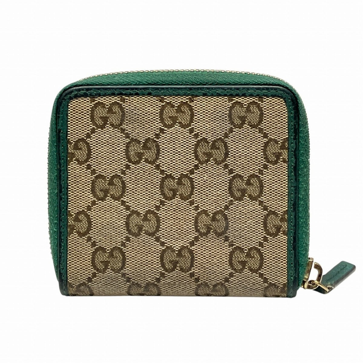 Gucci Gg Canvas Leather Wallet (Bi-Fold) (Pre-Owned)