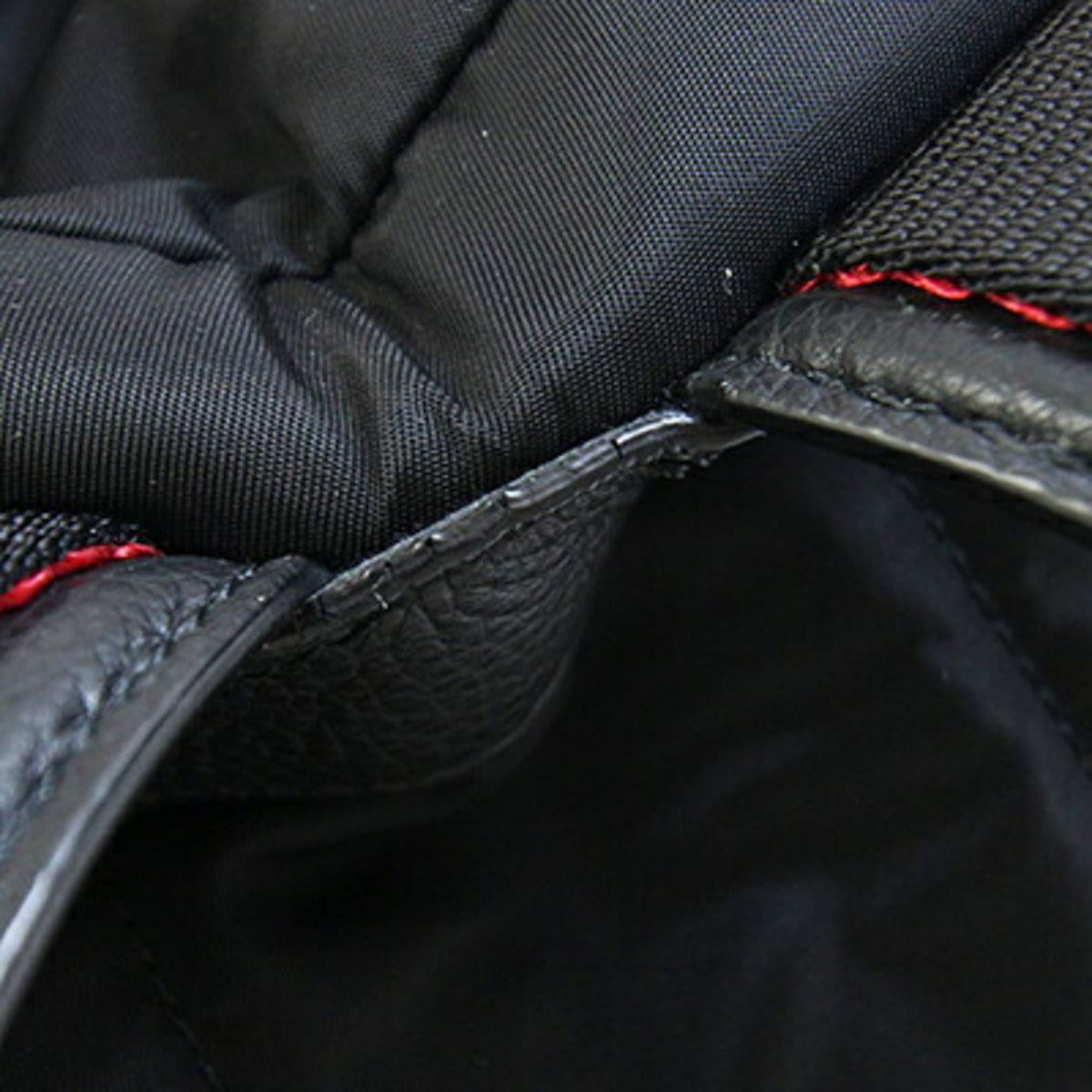 Christian Louboutin Black Nylon Leather Backpack (Pre-Owned)