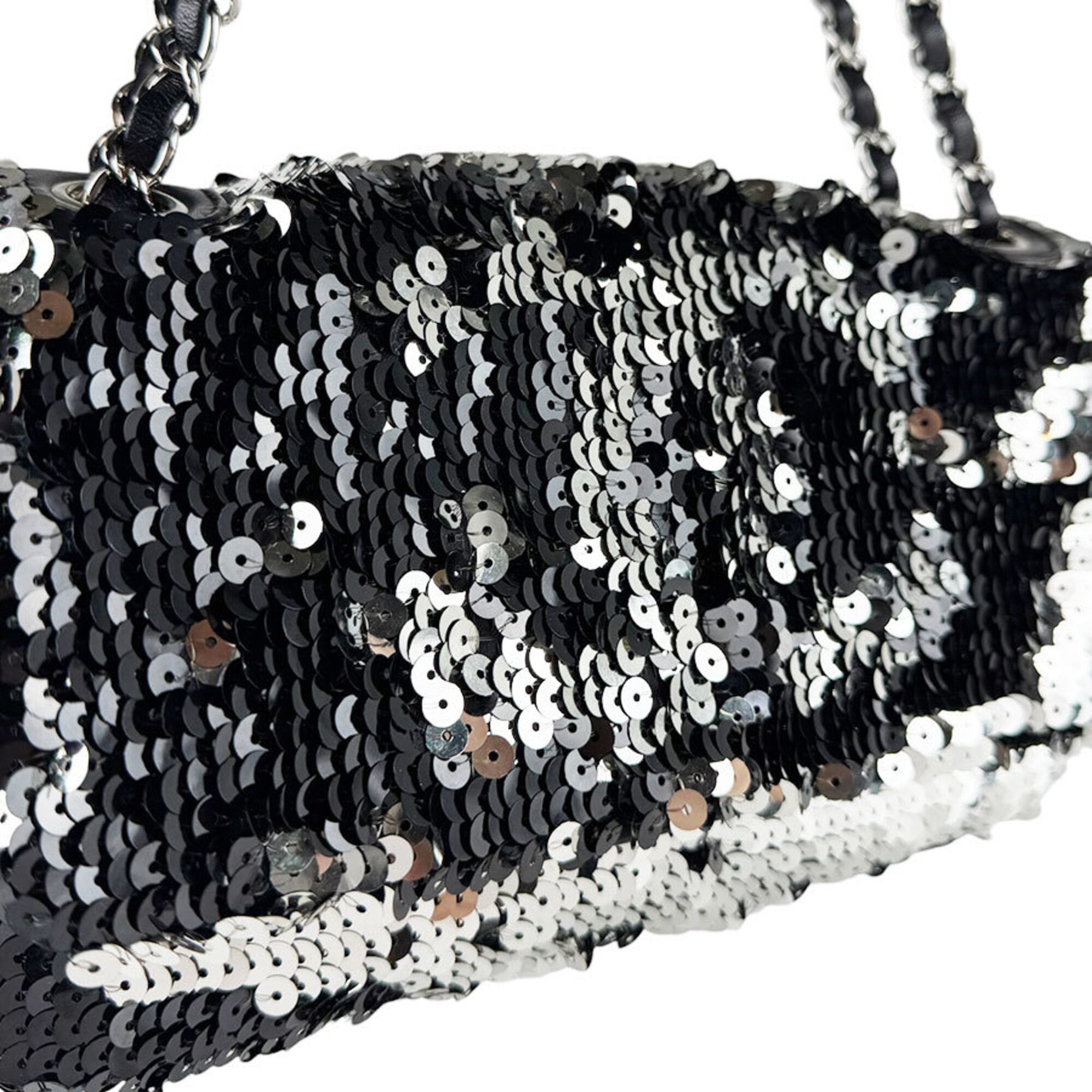 Chanel Black Spangles Leather Shoulder Bag (Pre-Owned)