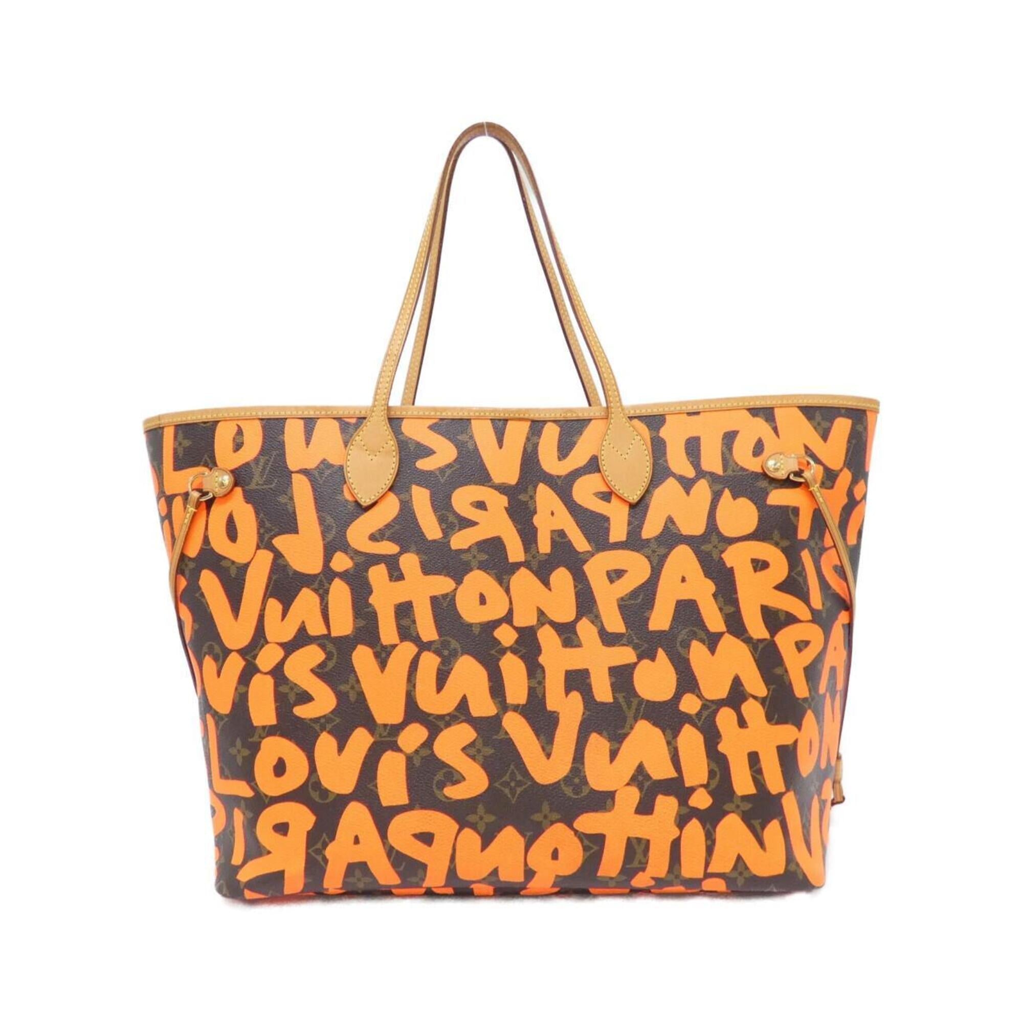 Louis Vuitton Marron Orange Coated Canvas Handbag (Pre-Owned)
