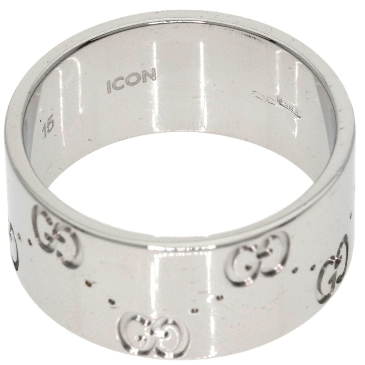 Gucci White Gold White Gold (18K) Band Ring (Pre-Owned)
