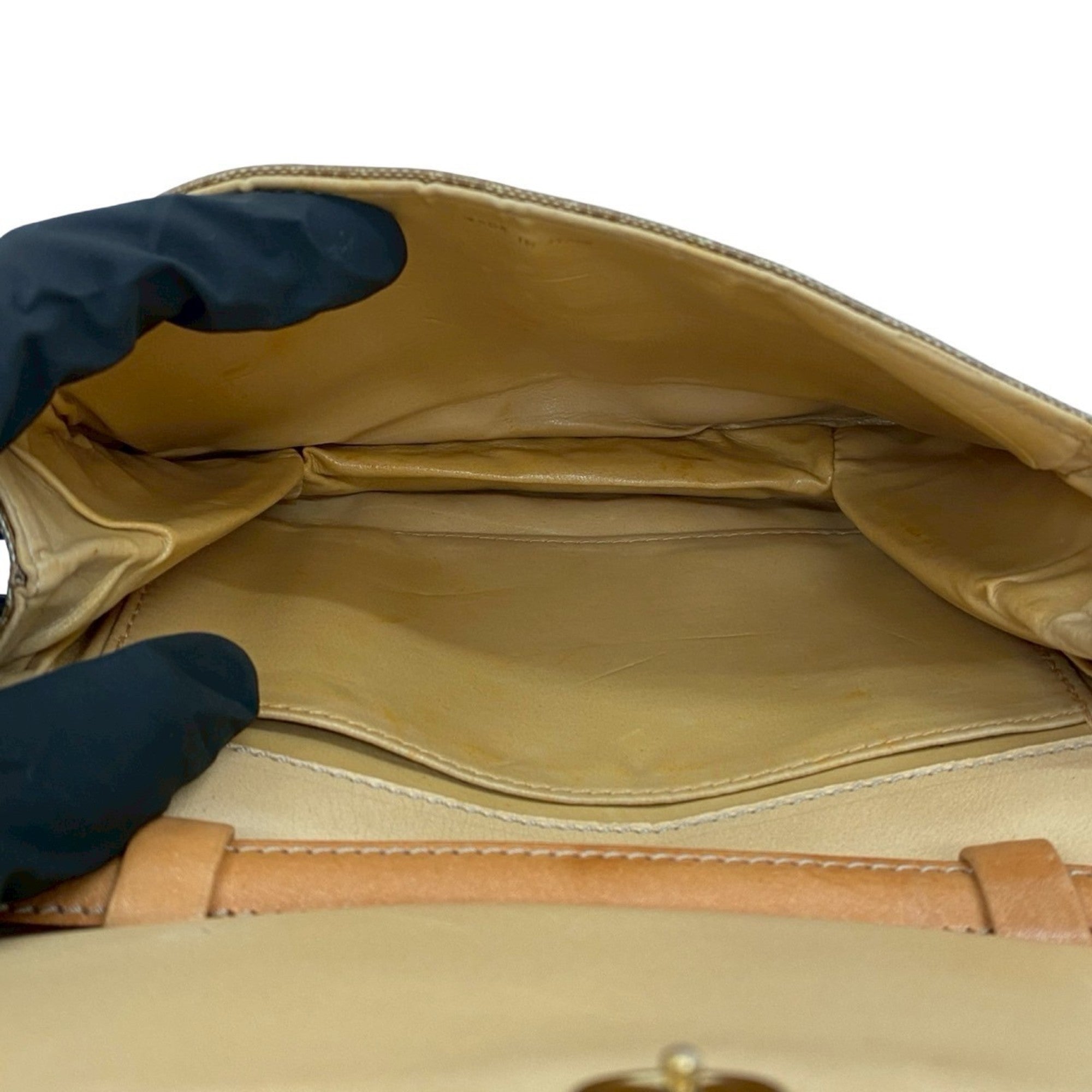 Celine Brown Leather Pvc Pochette Shoulder Bag (Pre-Owned)