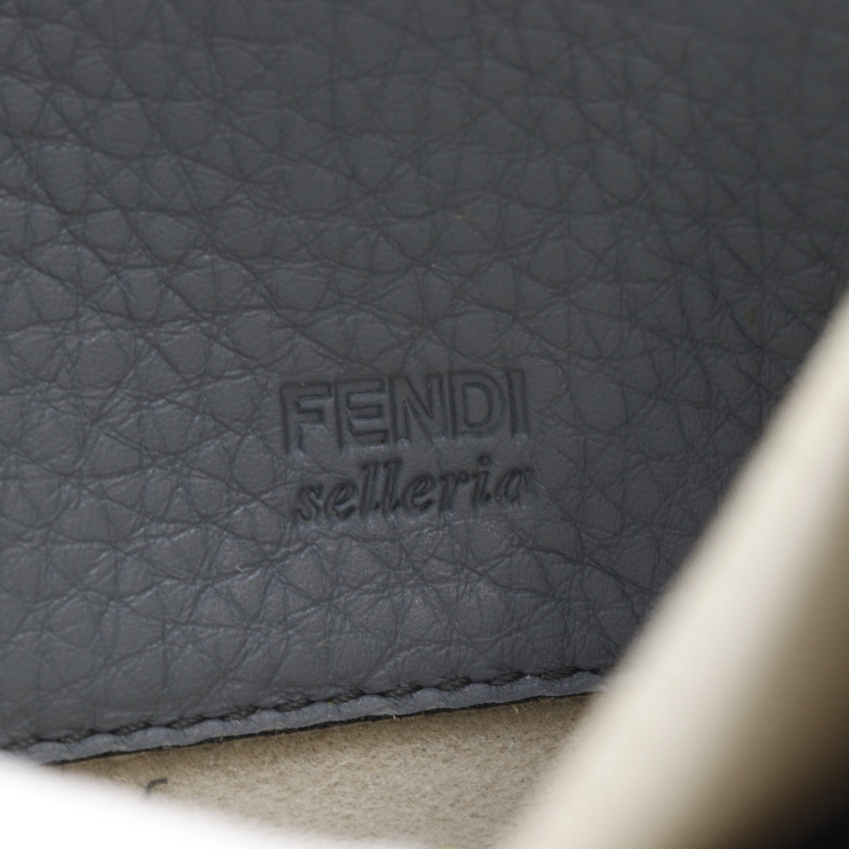 Fendi Selleria Light Blue Leather Long Wallet (Bi-Fold) (Pre-Owned)