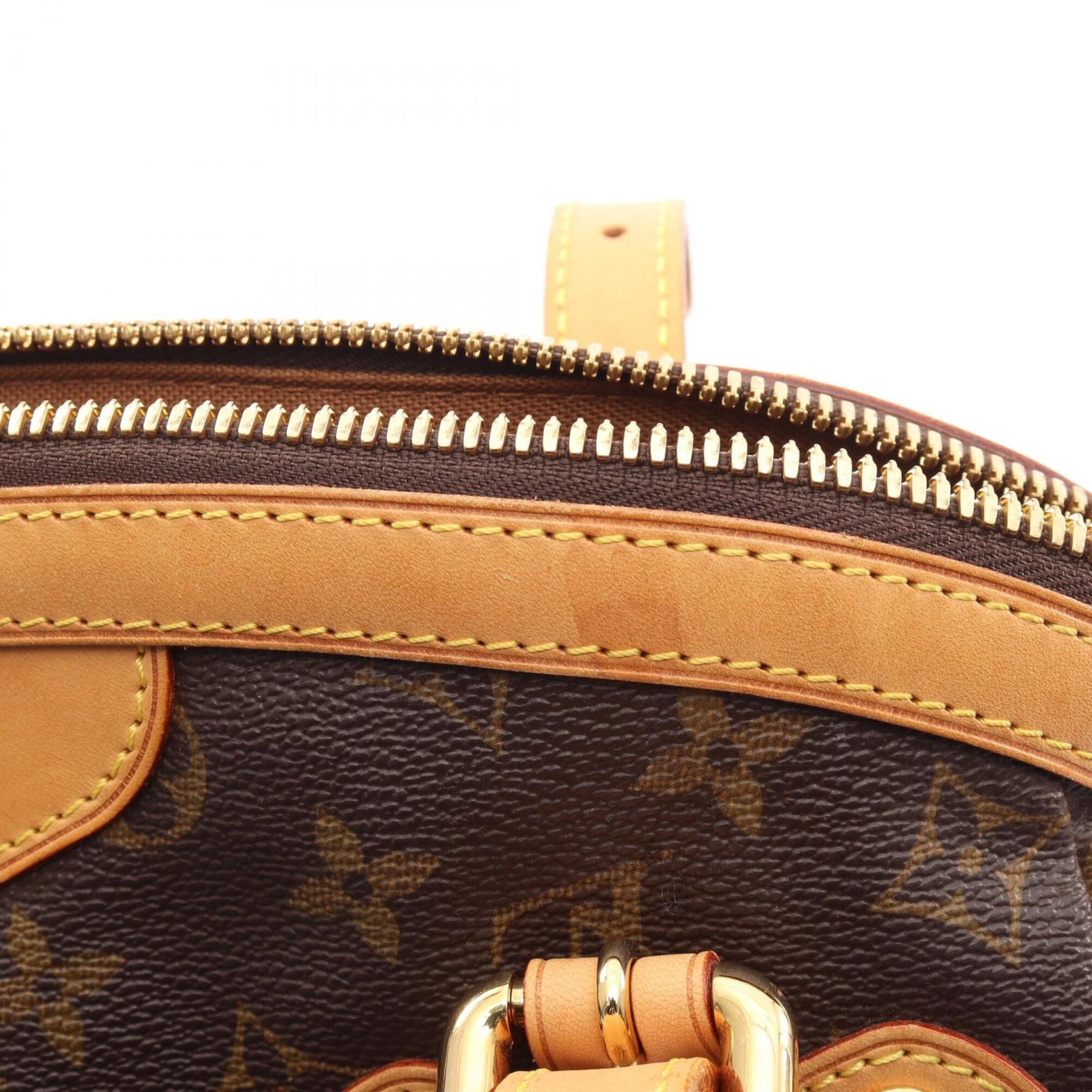 Louis Vuitton Brown Monogram Coated Canvas Leather Handbag (Pre-Owned)