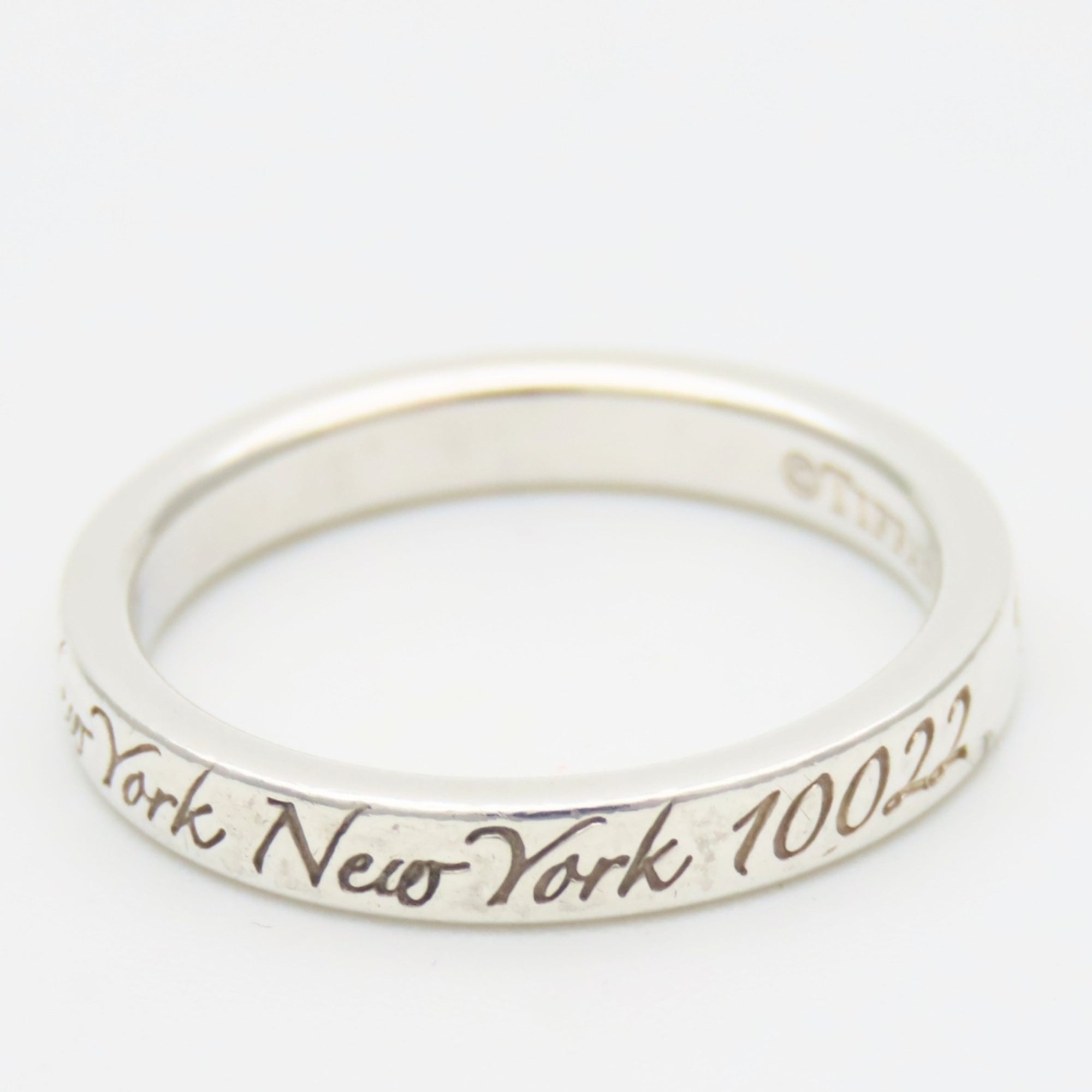 Tiffany Silver Silver 925 Band Ring (Pre-Owned)