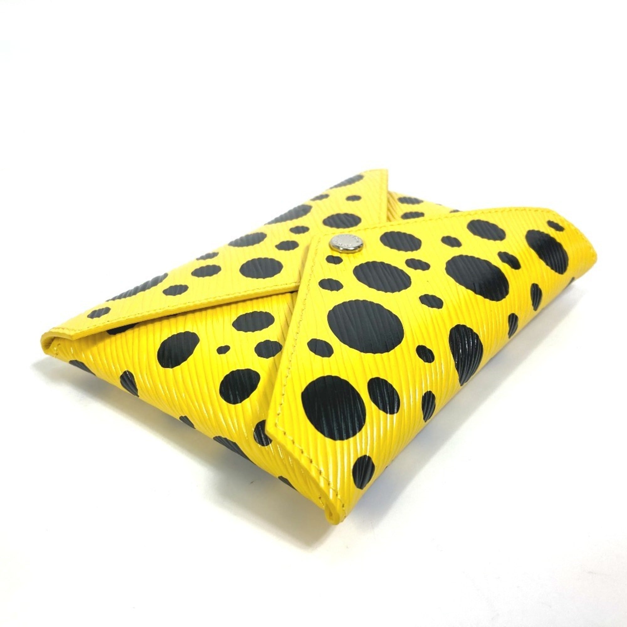 Louis Vuitton Black Yellow Leather Pochette Pouch (Pre-Owned)