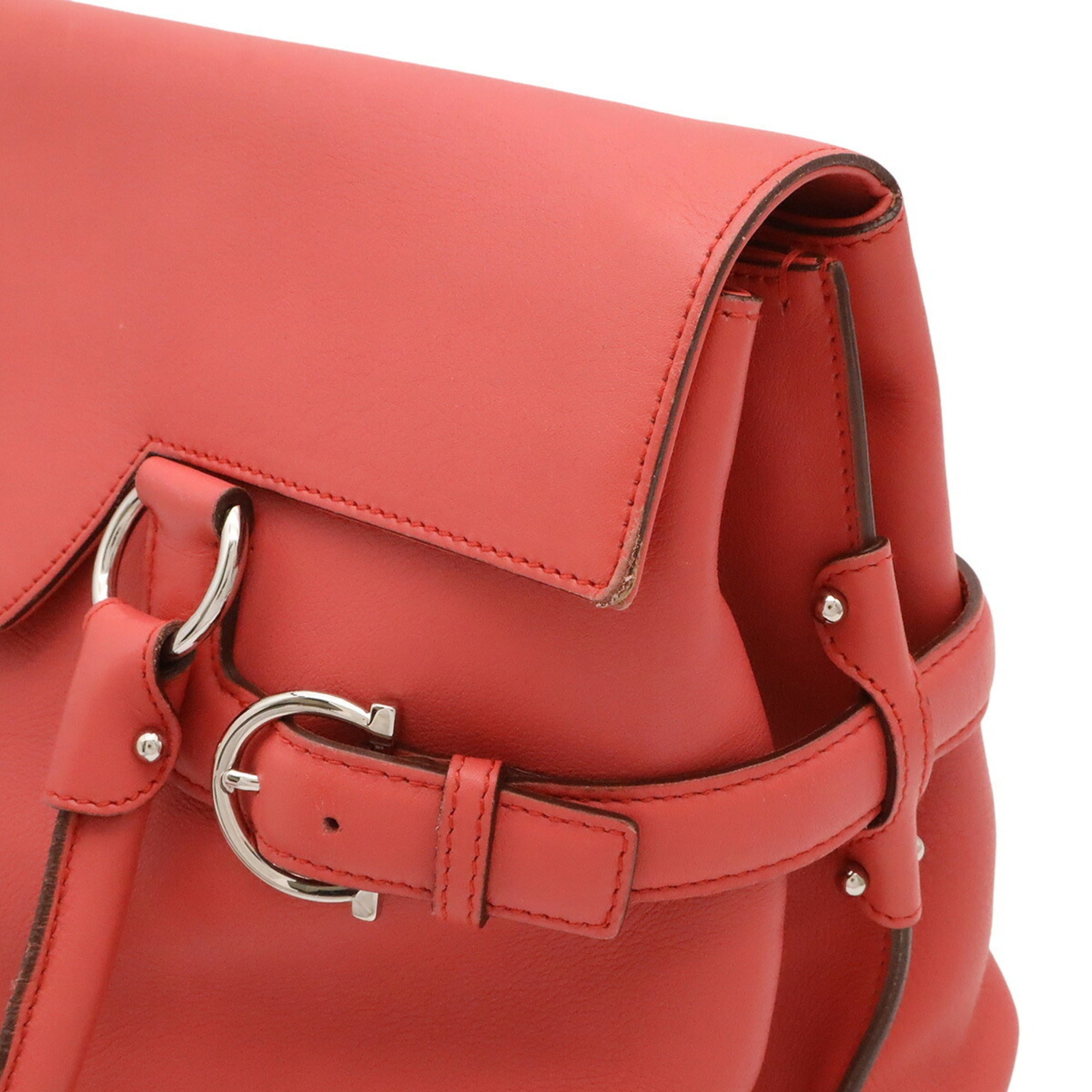 Salvatore Ferragamo Pink Leather Shoulder Bag Tote Bag (Pre-Owned)