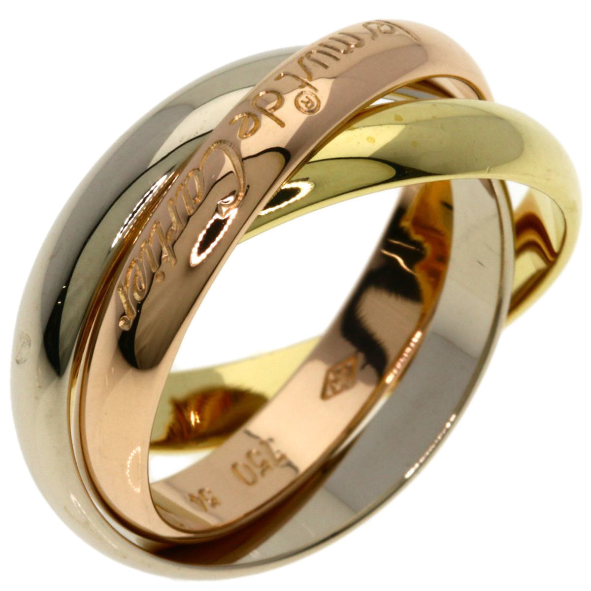Cartier Trinity Yellow Gold (18K) Pink Gold (18K) White Gold (18K) Band Ring (Pre-Owned)