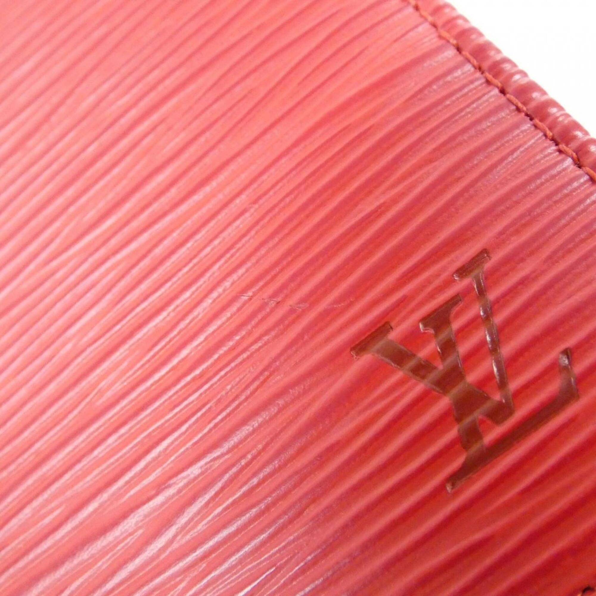 Louis Vuitton Red Color Leather Wallet (Bi-Fold) (Pre-Owned)