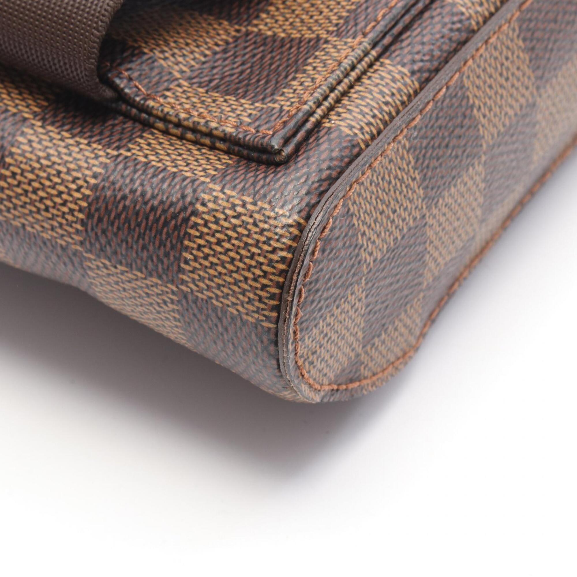 Louis Vuitton Brown Coated Canvas Leather Fanny Pack Sling Bag (Pre-Owned)
