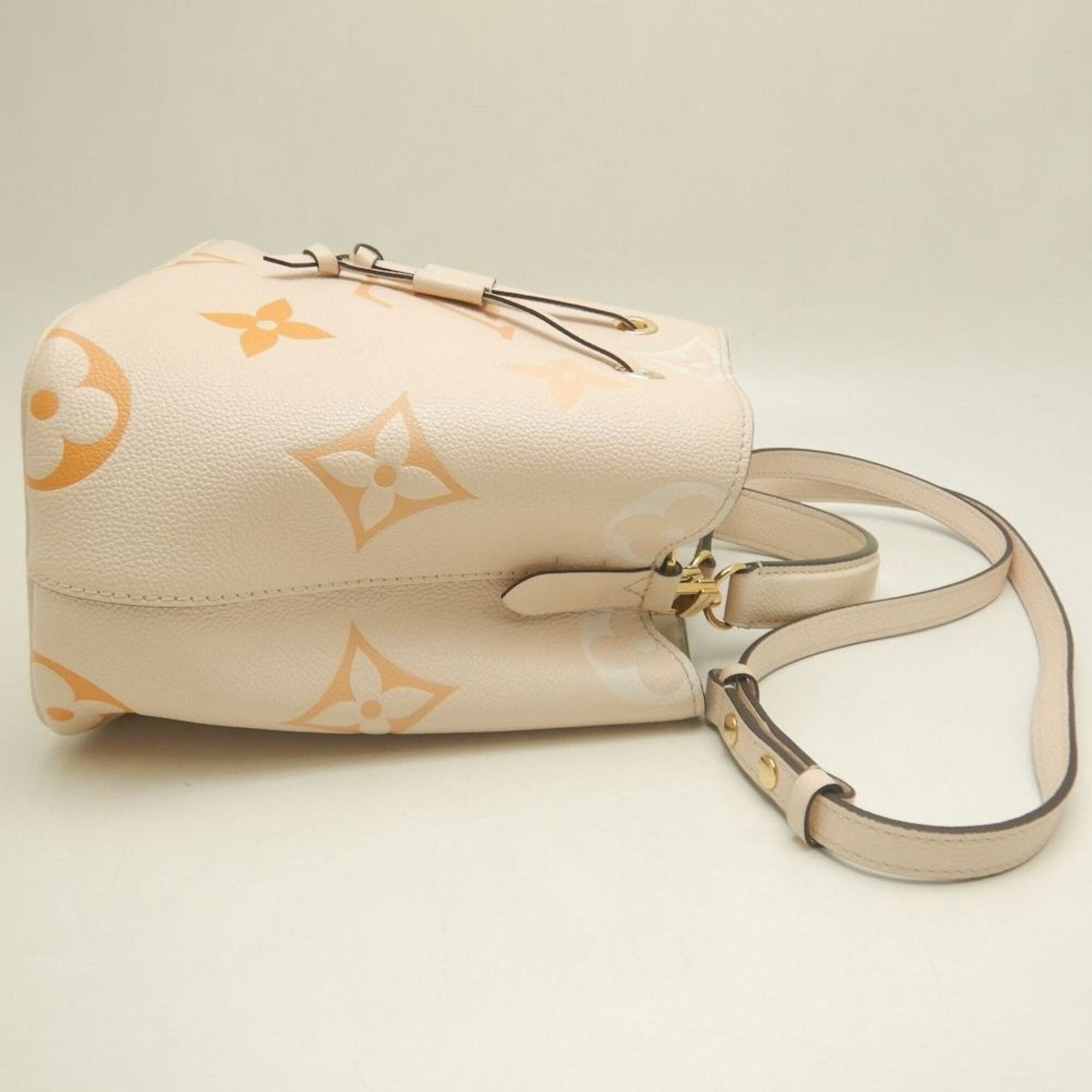 Louis Vuitton Monogram Empreinte Cream Saffron Monogram Empreinte Shoulder Bag (Pre-Owned)