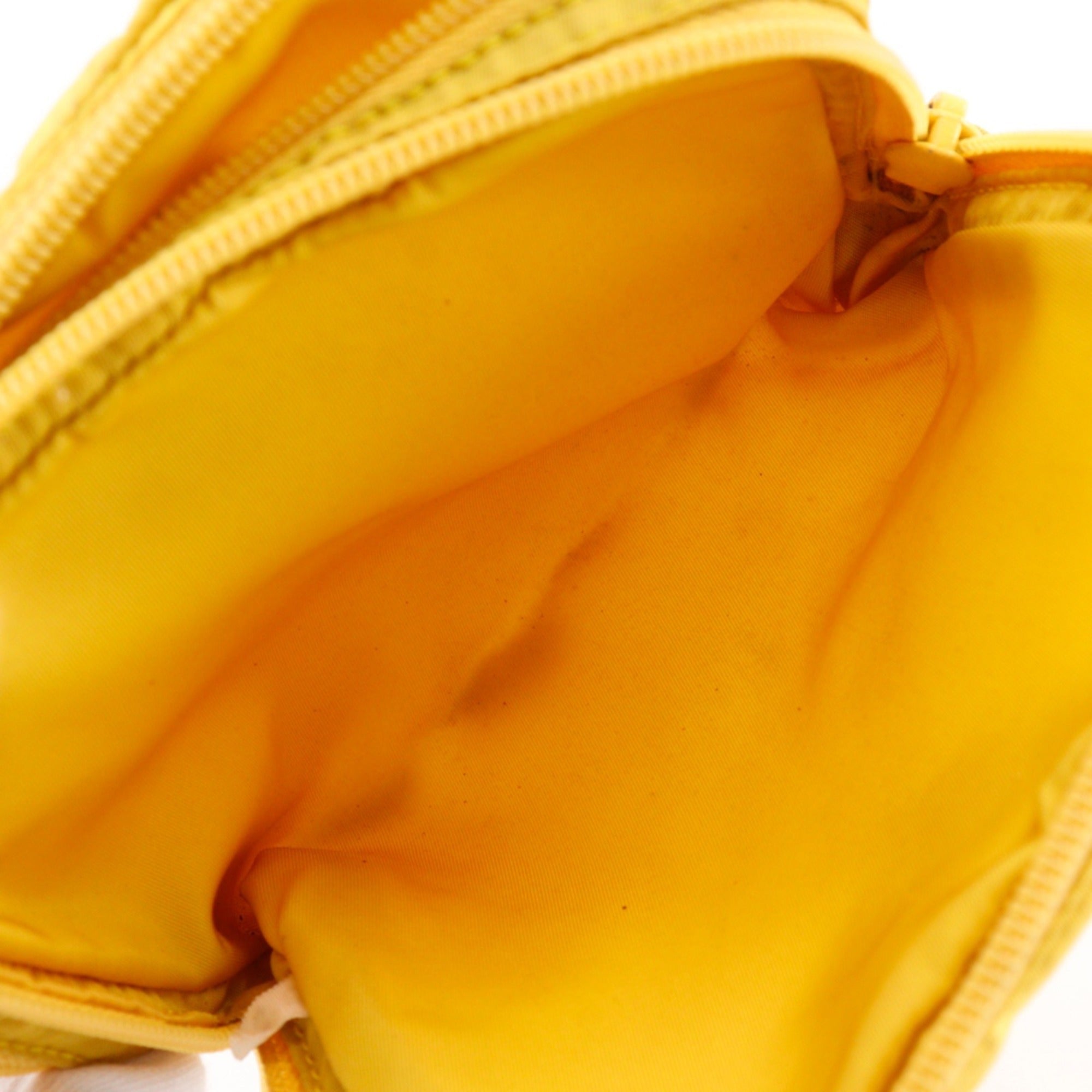 Prada Yellow Nylon Pouch (Pre-Owned)