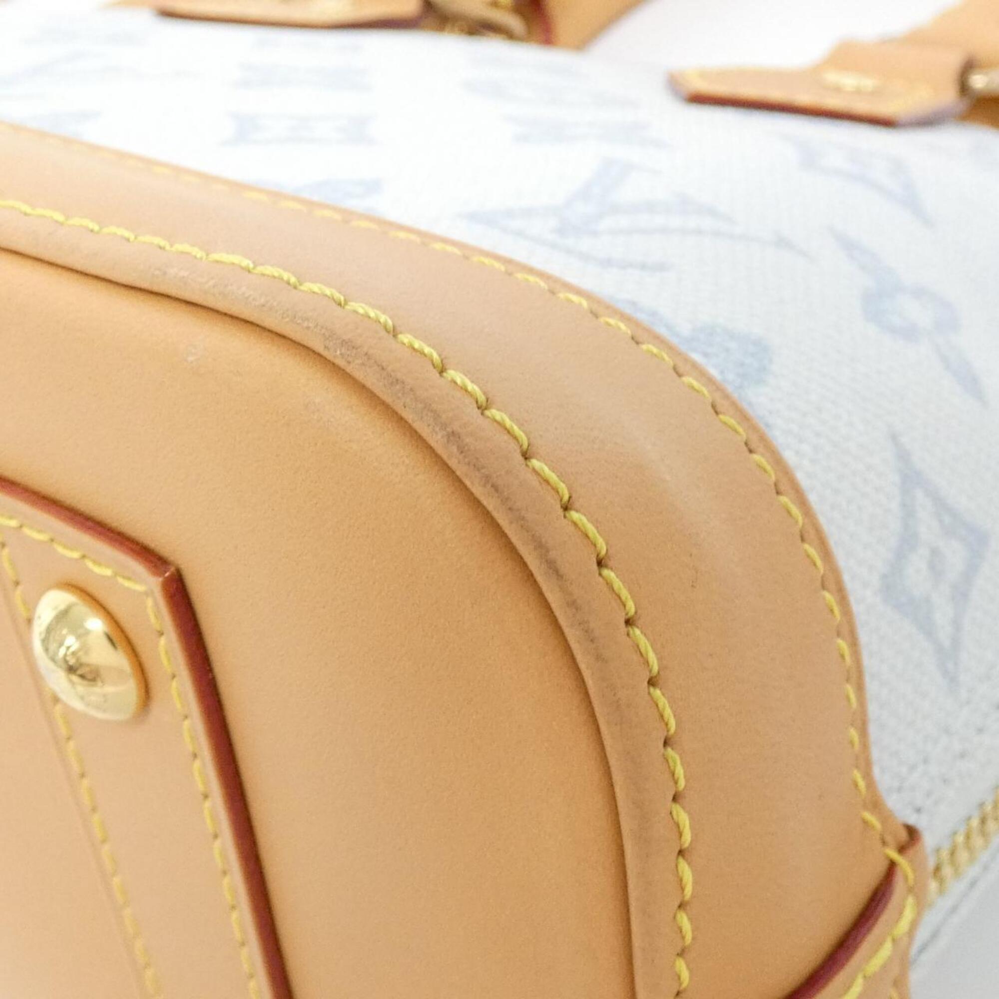 Louis Vuitton Monogram Blue Coated Canvas Handbag (Pre-Owned)