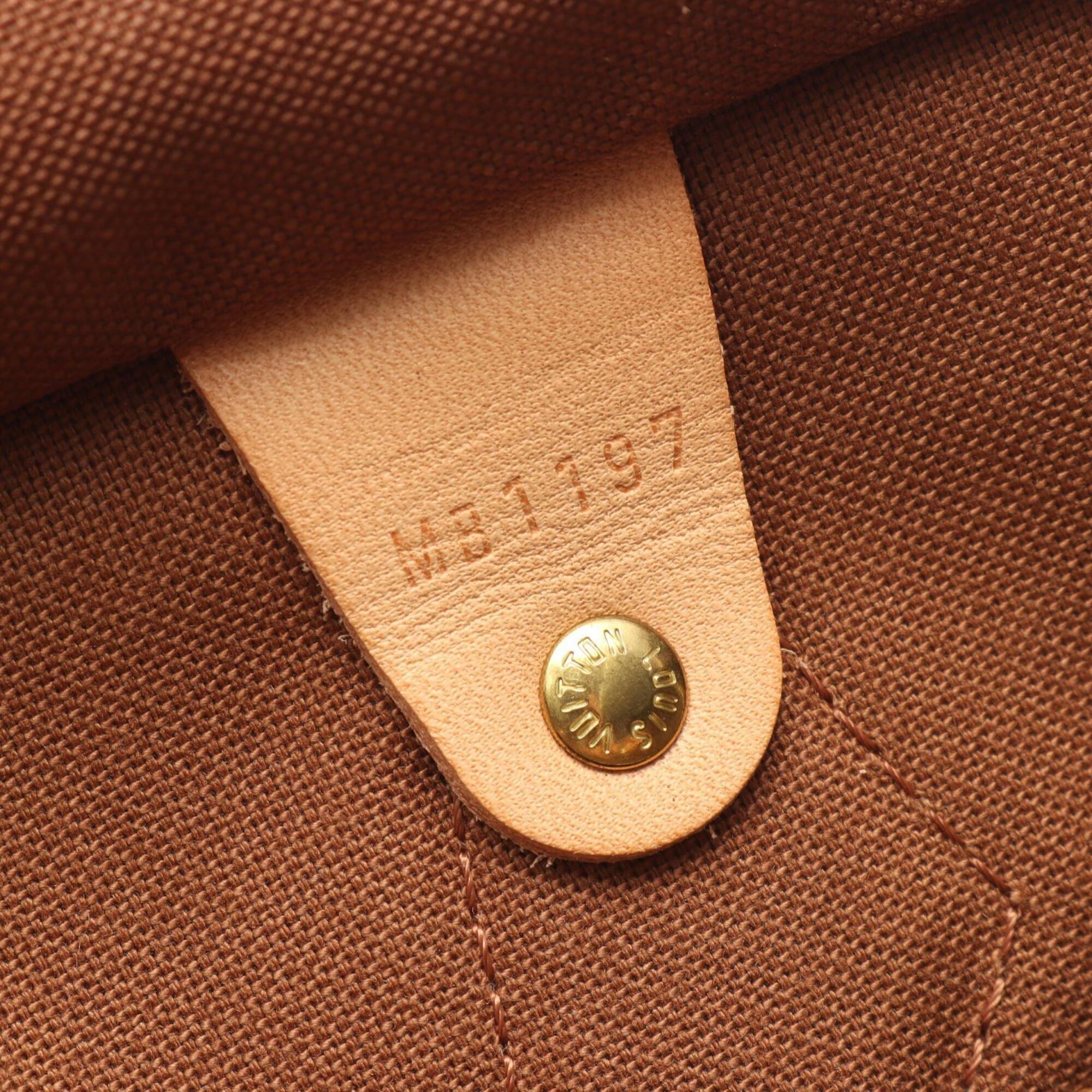 Louis Vuitton Brown Monogram Leather Handbag (Pre-Owned)