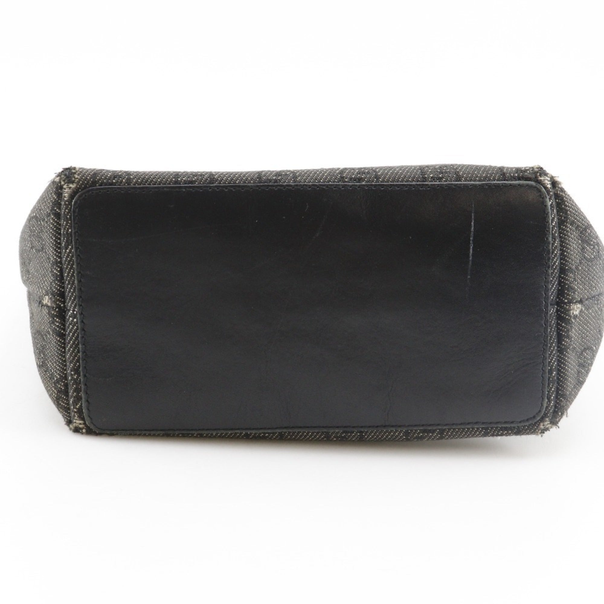 Gucci Black Denim Handbag Tote Bag (Pre-Owned)
