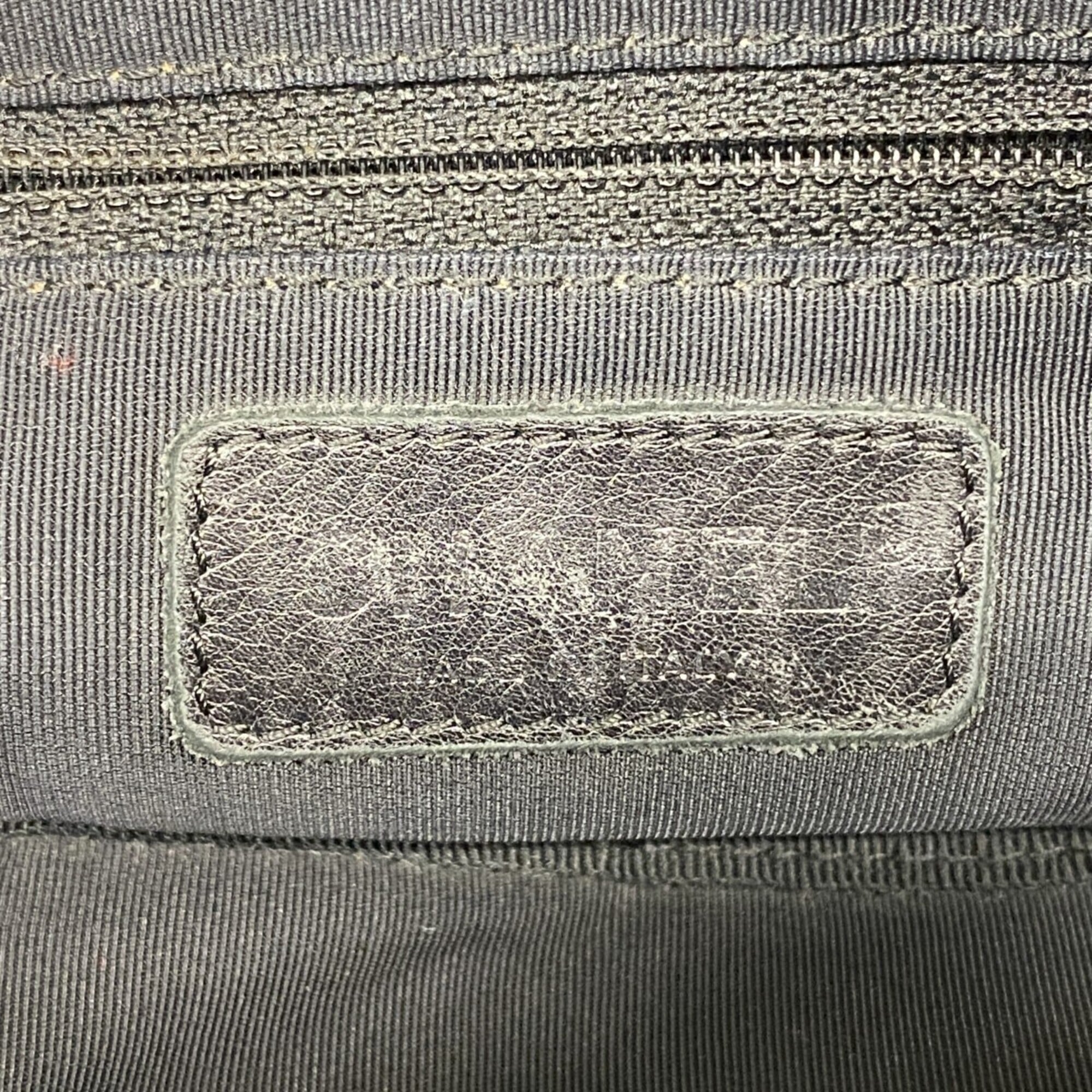 Chanel Gray Nylon Shoulder Bag (Pre-Owned)