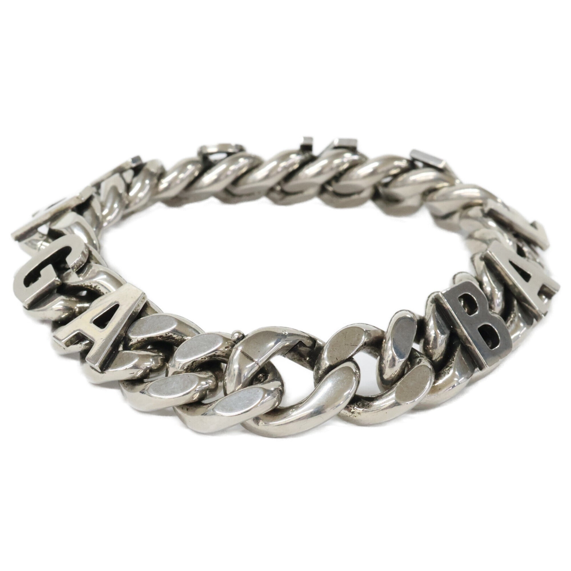 Balenciaga Silver Brass Charm Bracelet (Pre-Owned)