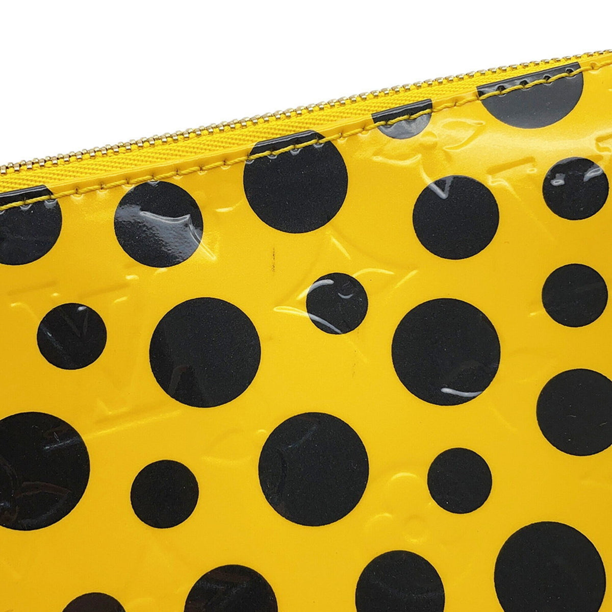 Louis Vuitton Jaune Monogram Vernis Handbag Pochette Pouch (Pre-Owned)