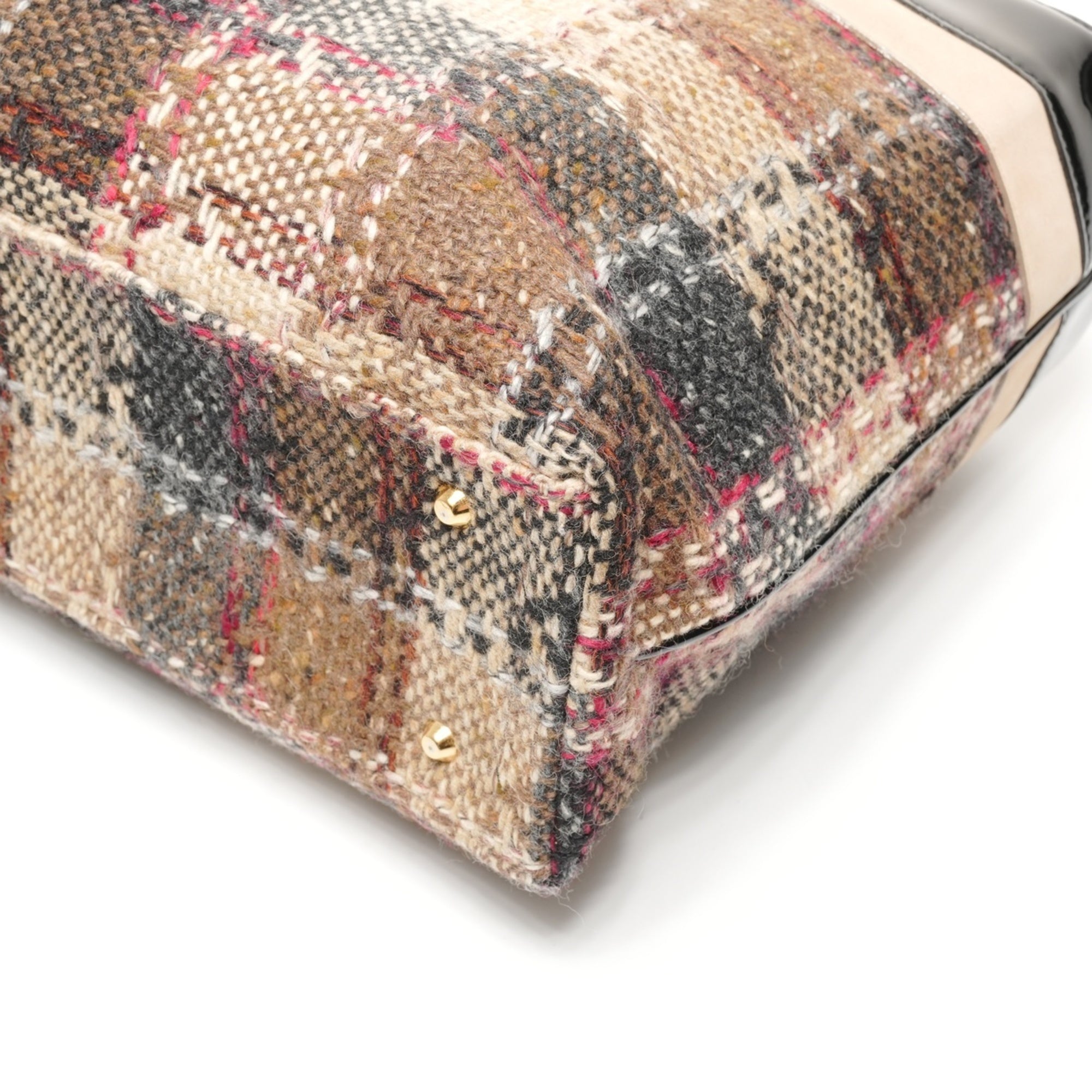 Burberry Beige Tweed Handbag (Pre-Owned)