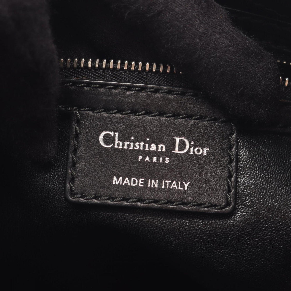 Christian Dior Black Leather Handbag Shoulder Bag (Pre-Owned)