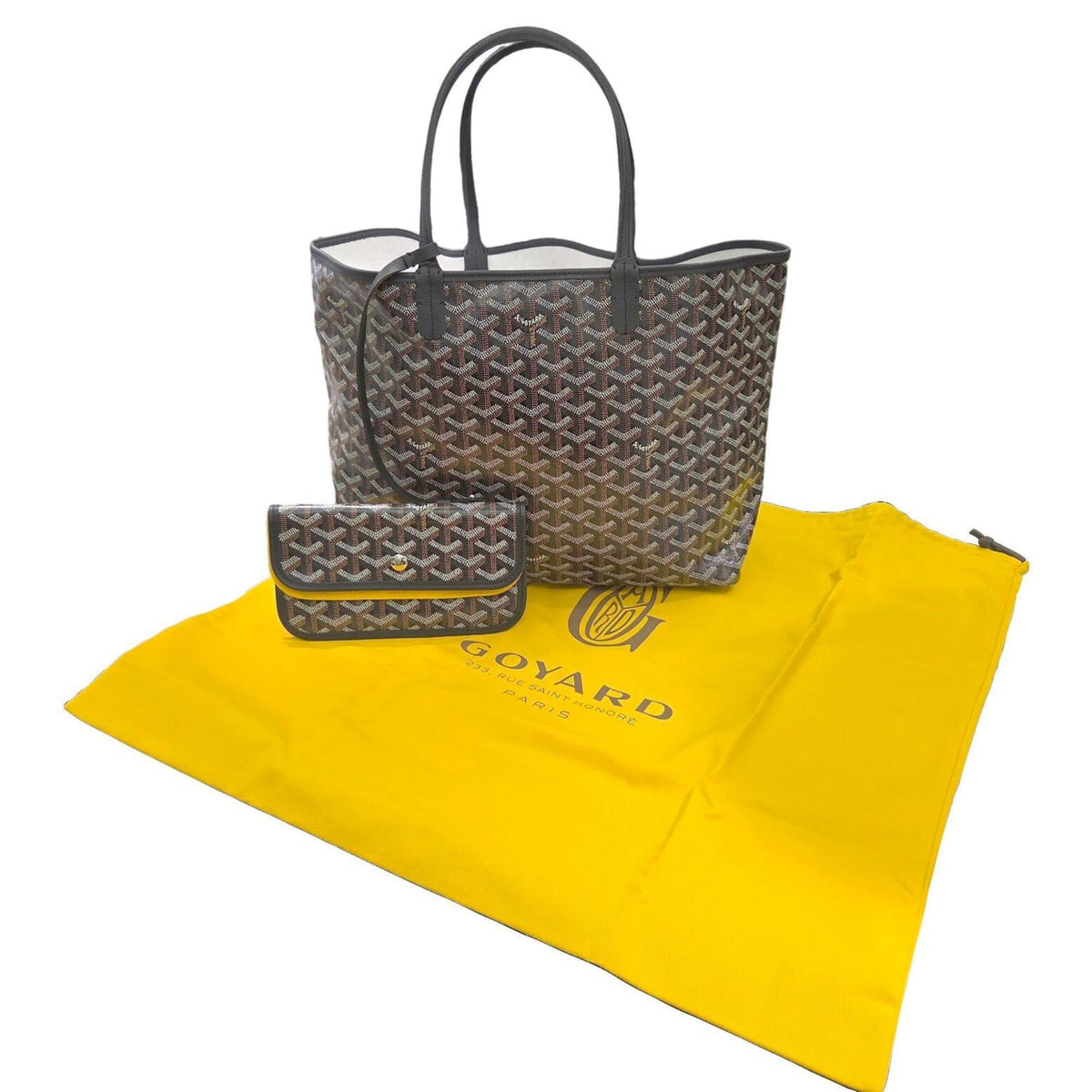 Goyard Black Brown Coated Canvas Pouch Shoulder Bag Tote Bag (Pre-Owned)