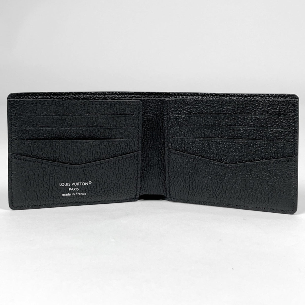 Louis Vuitton Black Noir Leather Wallet (Bi-Fold) (Pre-Owned)