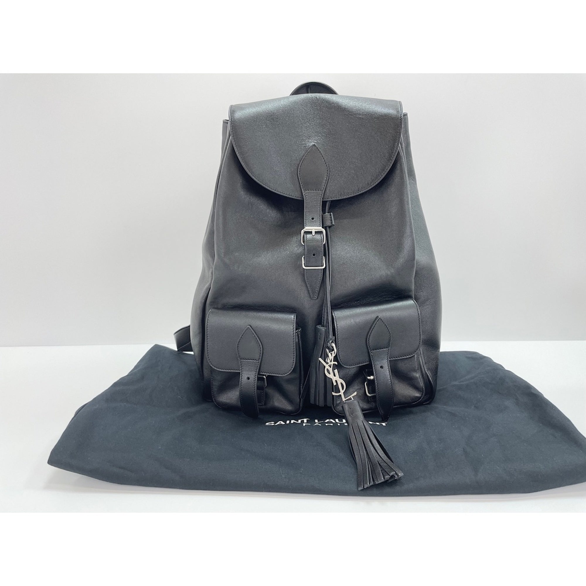 Yves Saint Laurent Black Backpack (Pre-Owned)