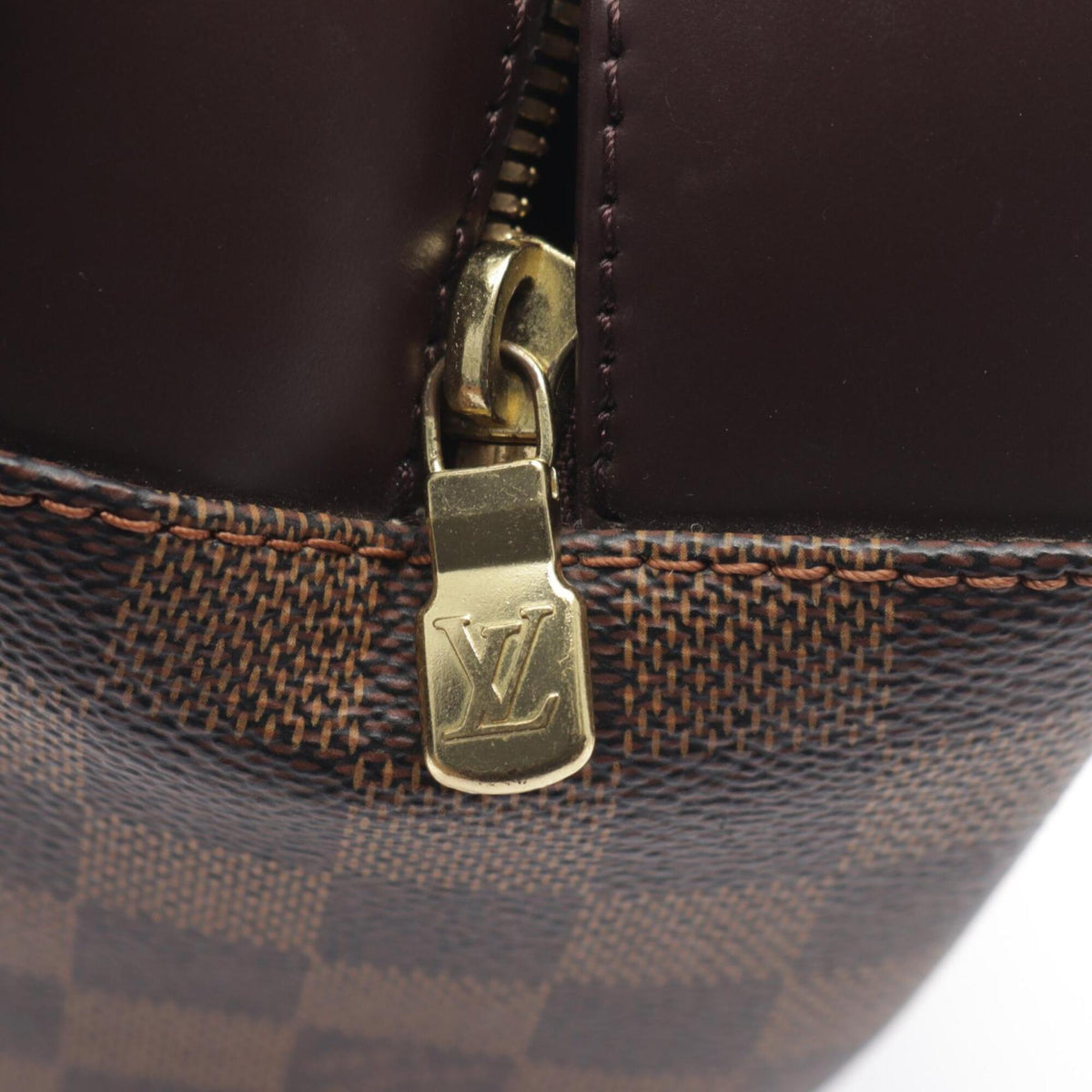 Louis Vuitton Brown Coated Canvas Leather Handbag (Pre-Owned)