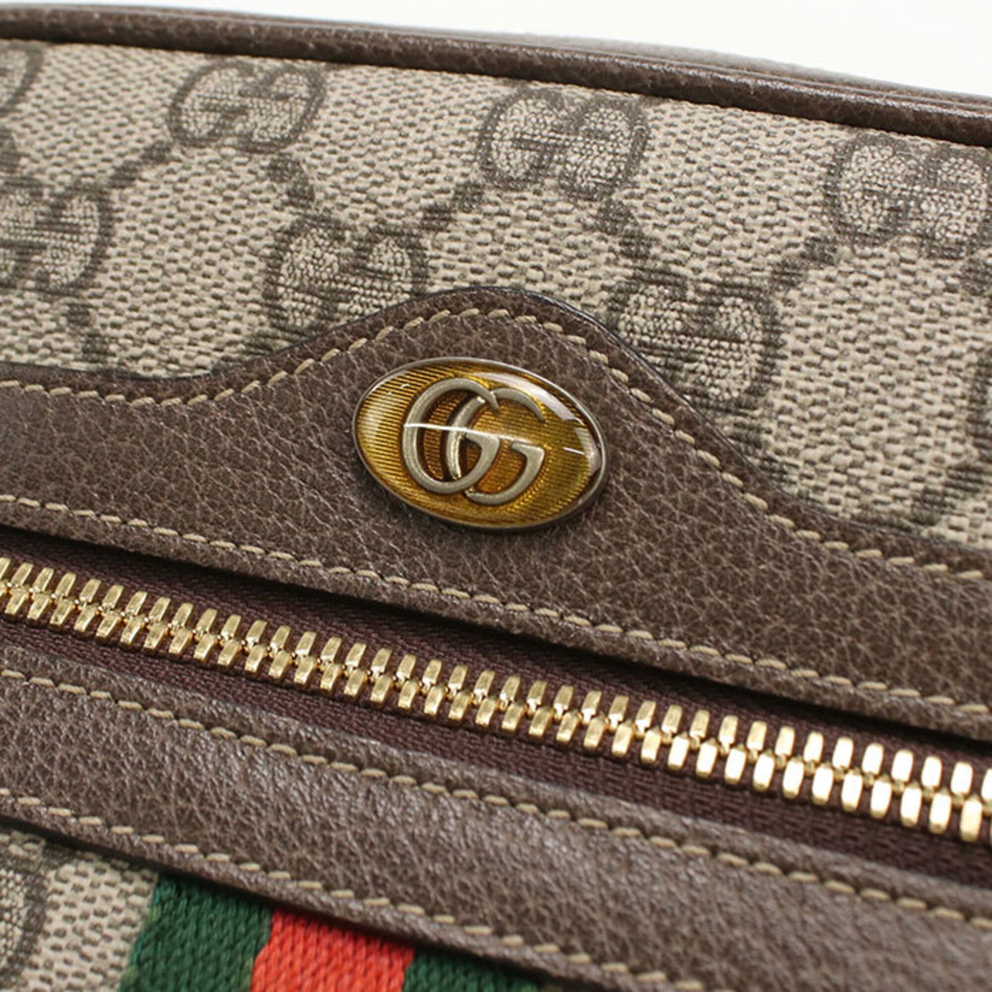 Gucci Beige Gg Supreme Leather Sling Bag (Pre-Owned)