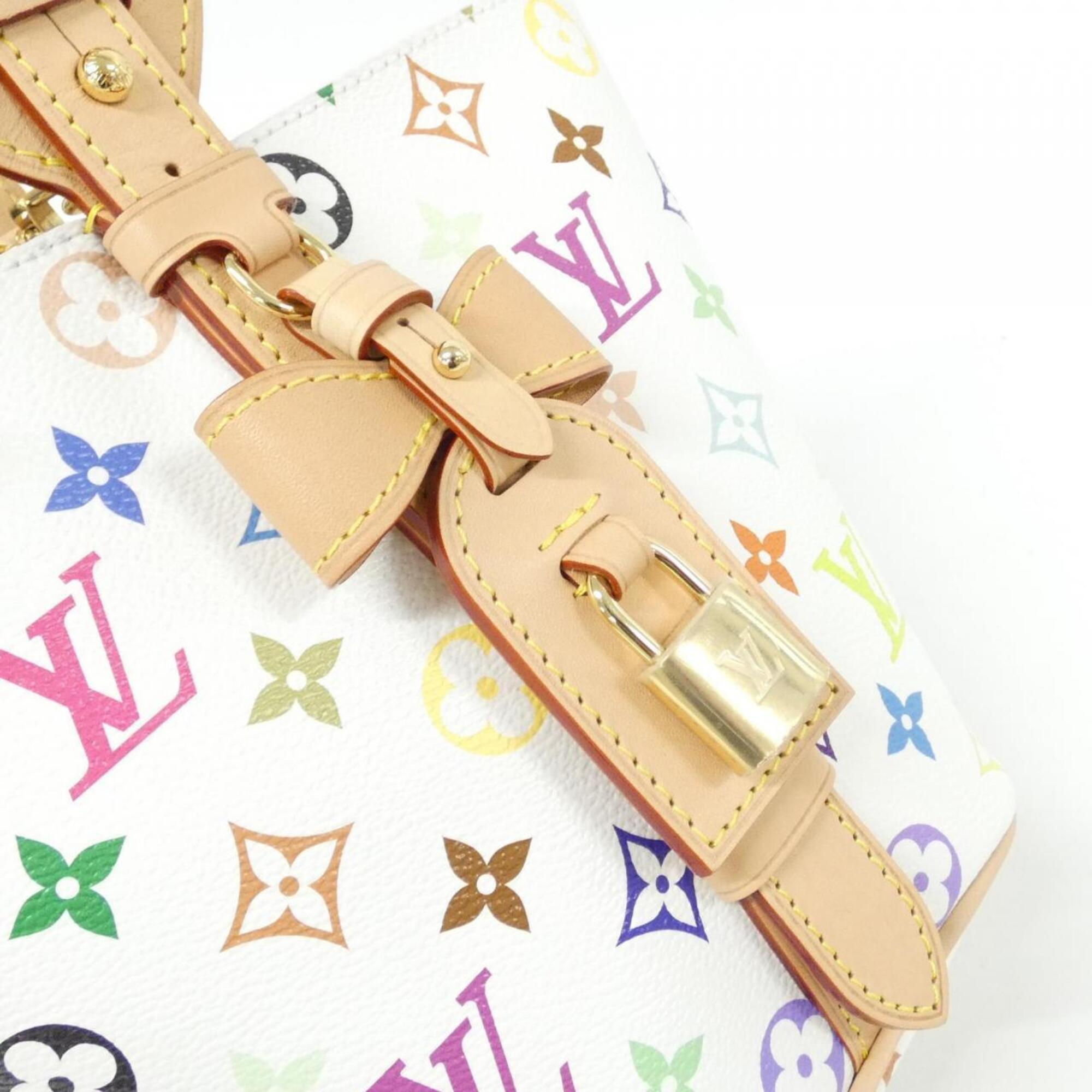 Louis Vuitton White Coated Canvas Pouch Shoulder Bag (Pre-Owned)