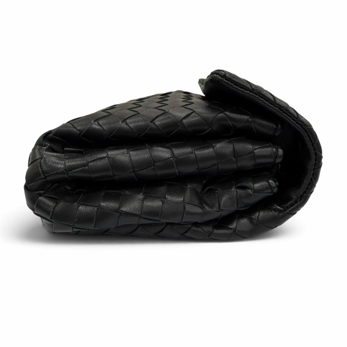 Bottega Veneta Black Leather Clutch Bag (Pre-Owned)