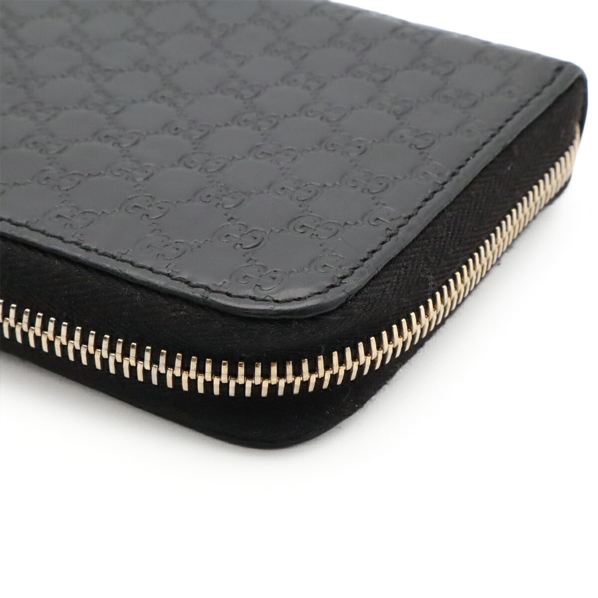 Gucci Black Leather Long Wallet (Bi-Fold) (Pre-Owned)