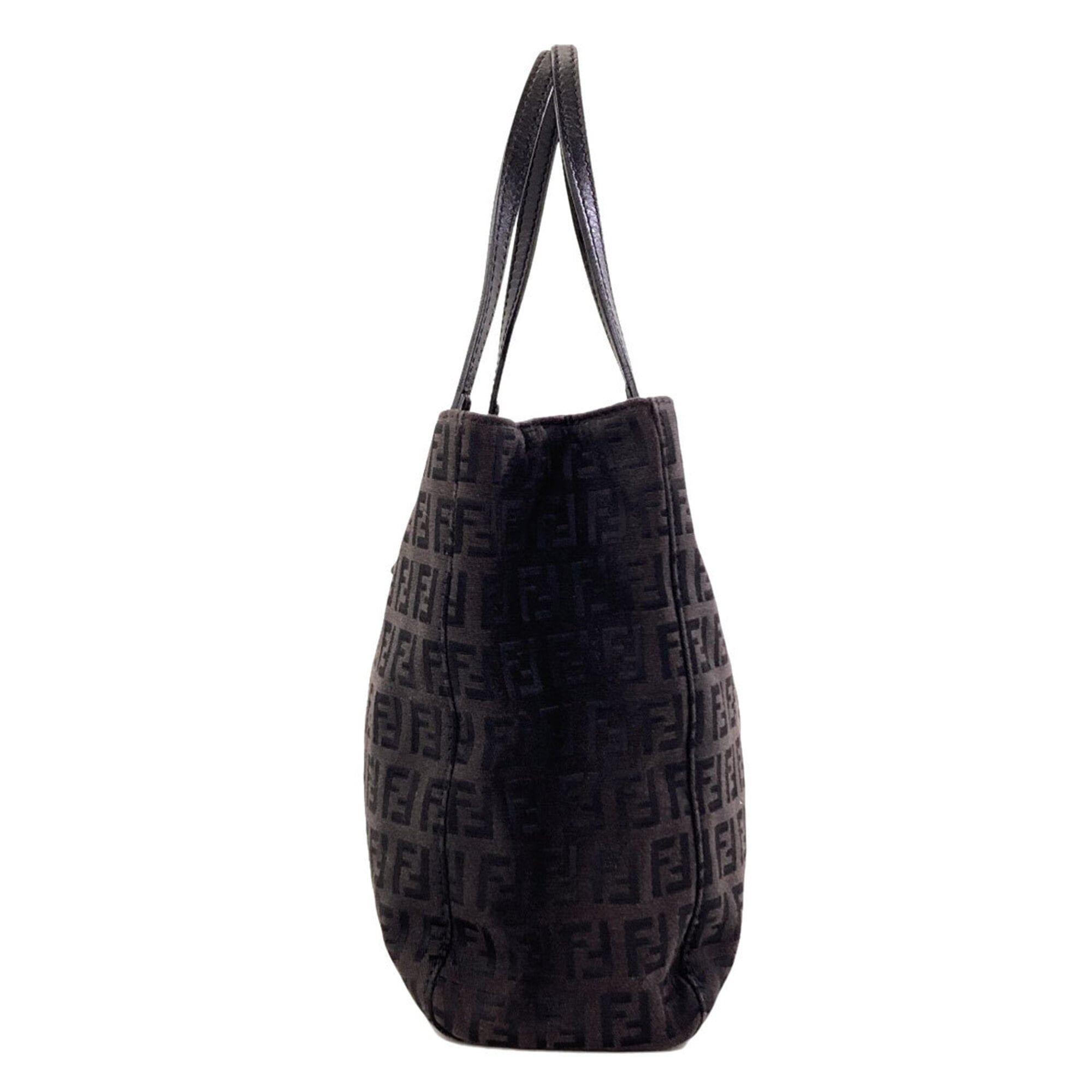 Fendi Black Canvas Handbag (Pre-Owned)