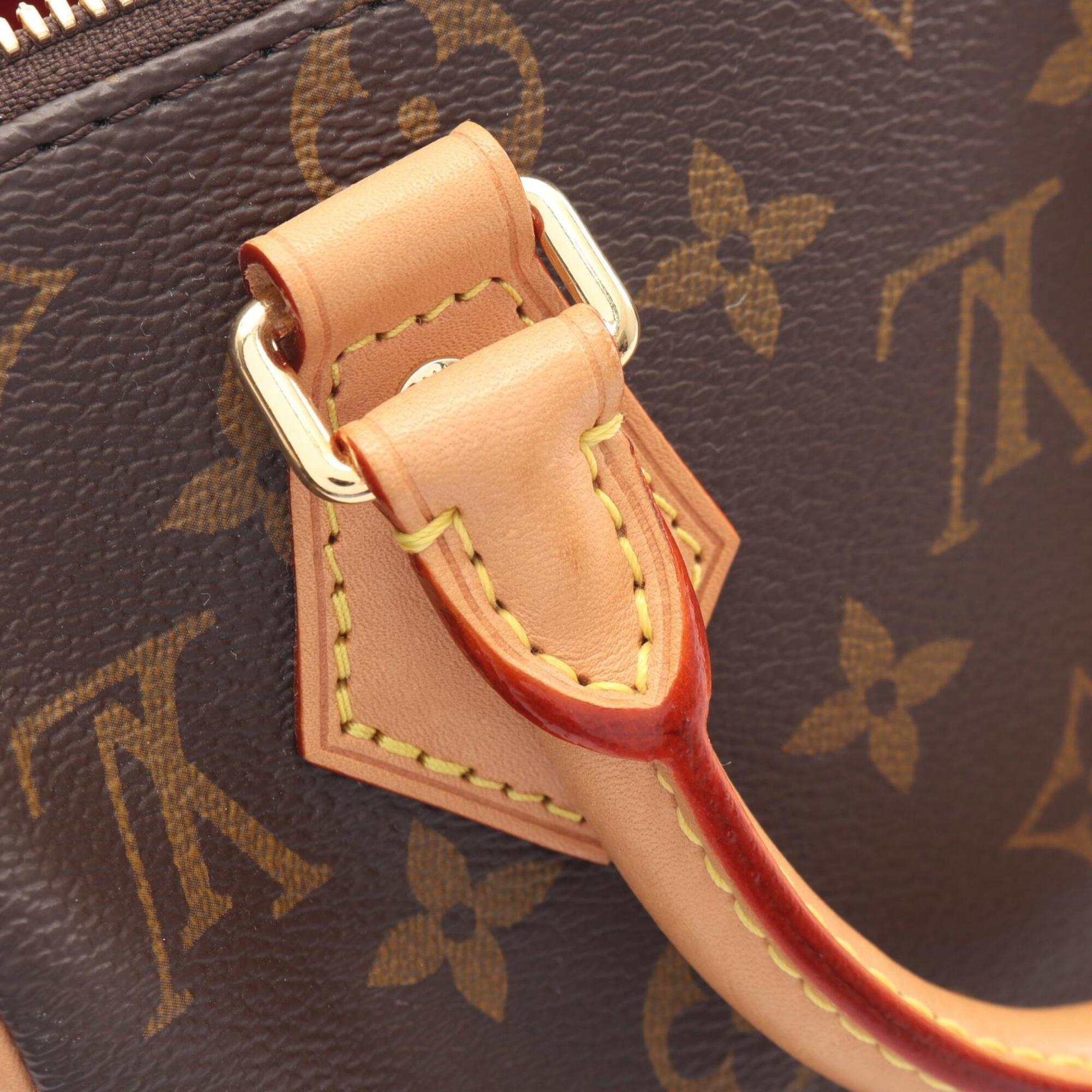 Louis Vuitton Brown Coated Canvas Leather Handbag (Pre-Owned)
