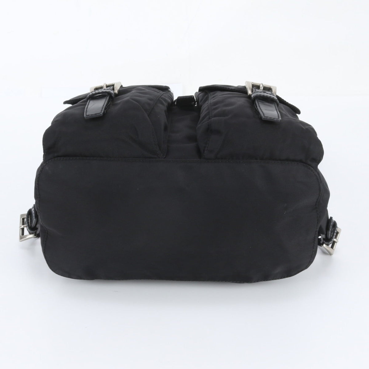 Prada Black Leather Nylon Backpack (Pre-Owned)