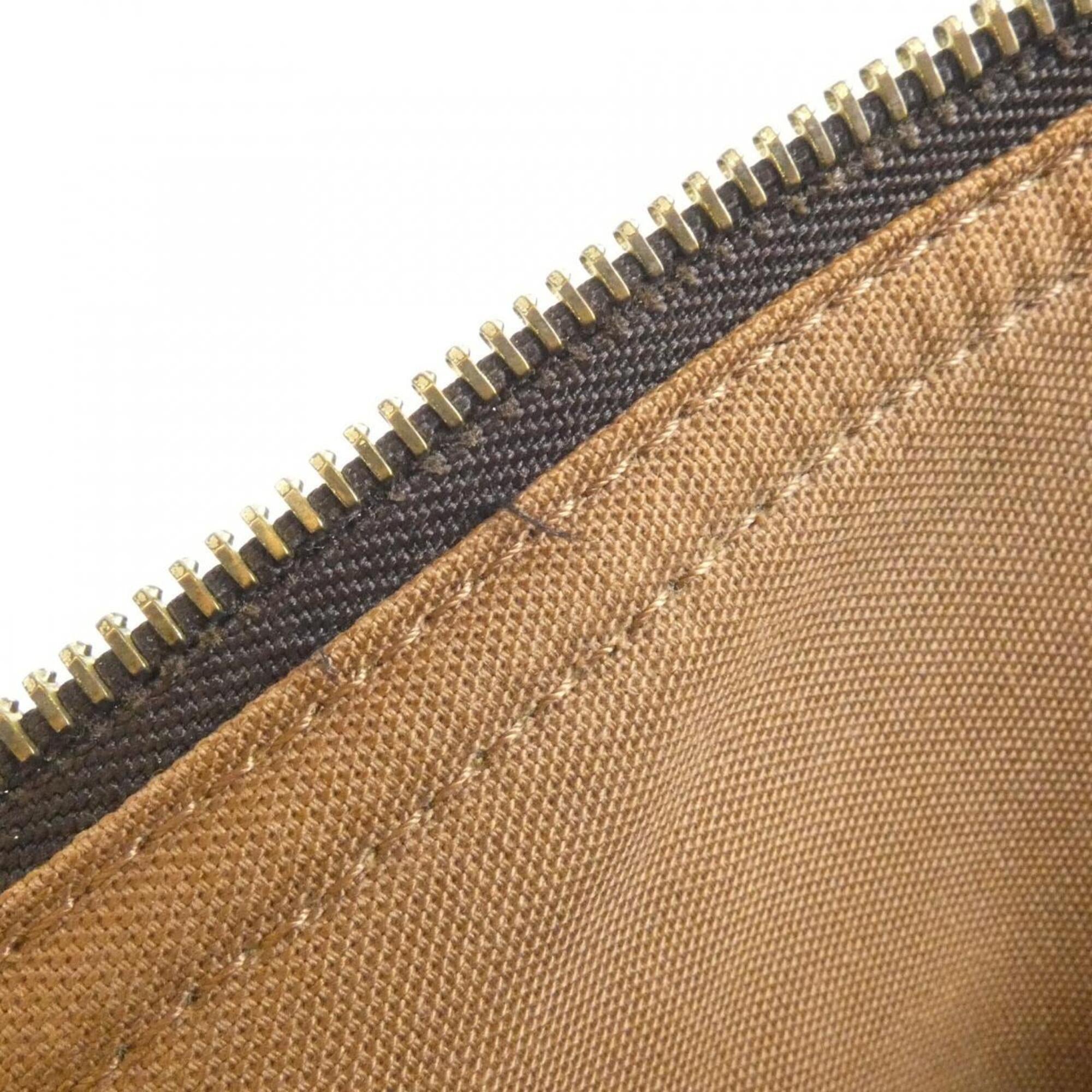 Louis Vuitton Marron Monogram Coated Canvas Shoulder Bag (Pre-Owned)