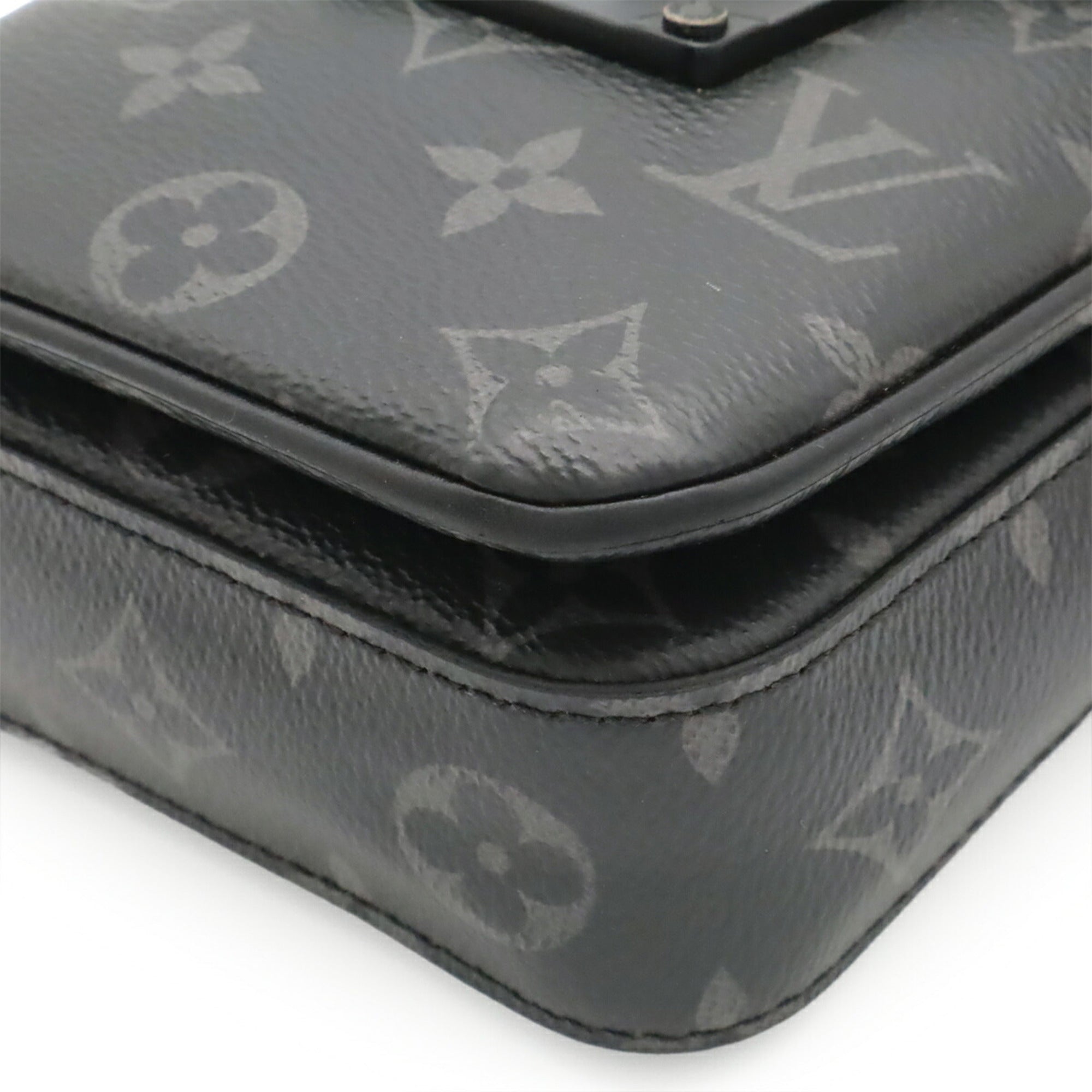 Louis Vuitton Black Gray Monogram Eclipse Monogram Eclipse Shoulder Bag (Pre-Owned)
