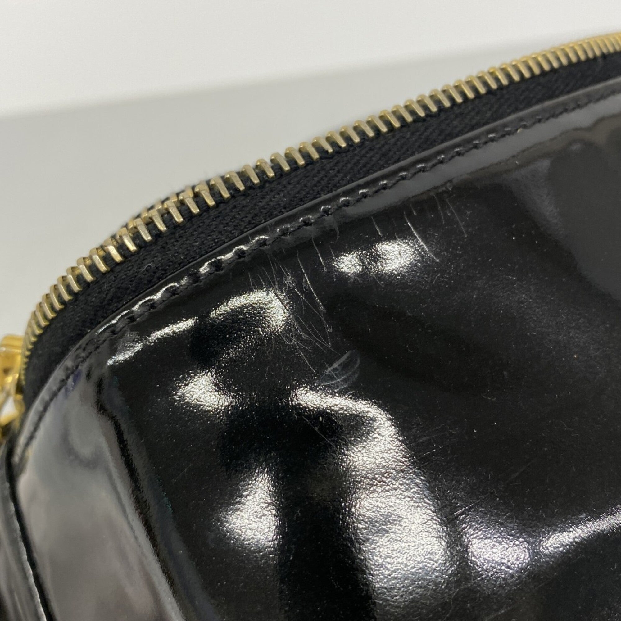 Chanel Black Patent Leather Vanity Bag (Pre-Owned)