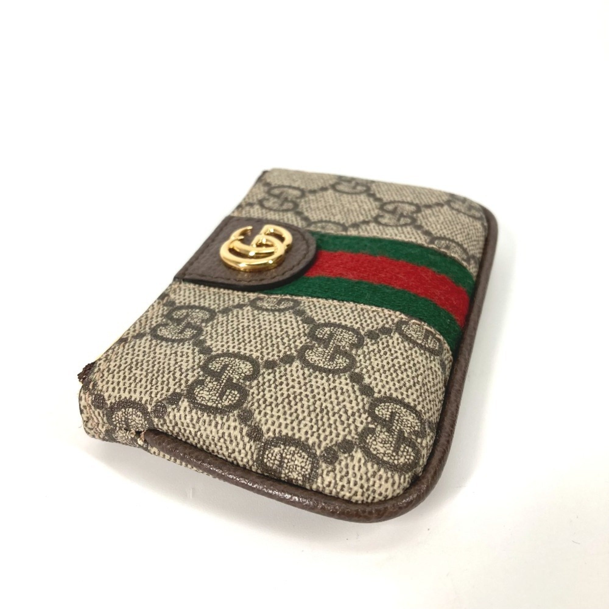 Gucci Beige Gg Supreme Coin Purse/Coin Case (Pre-Owned)