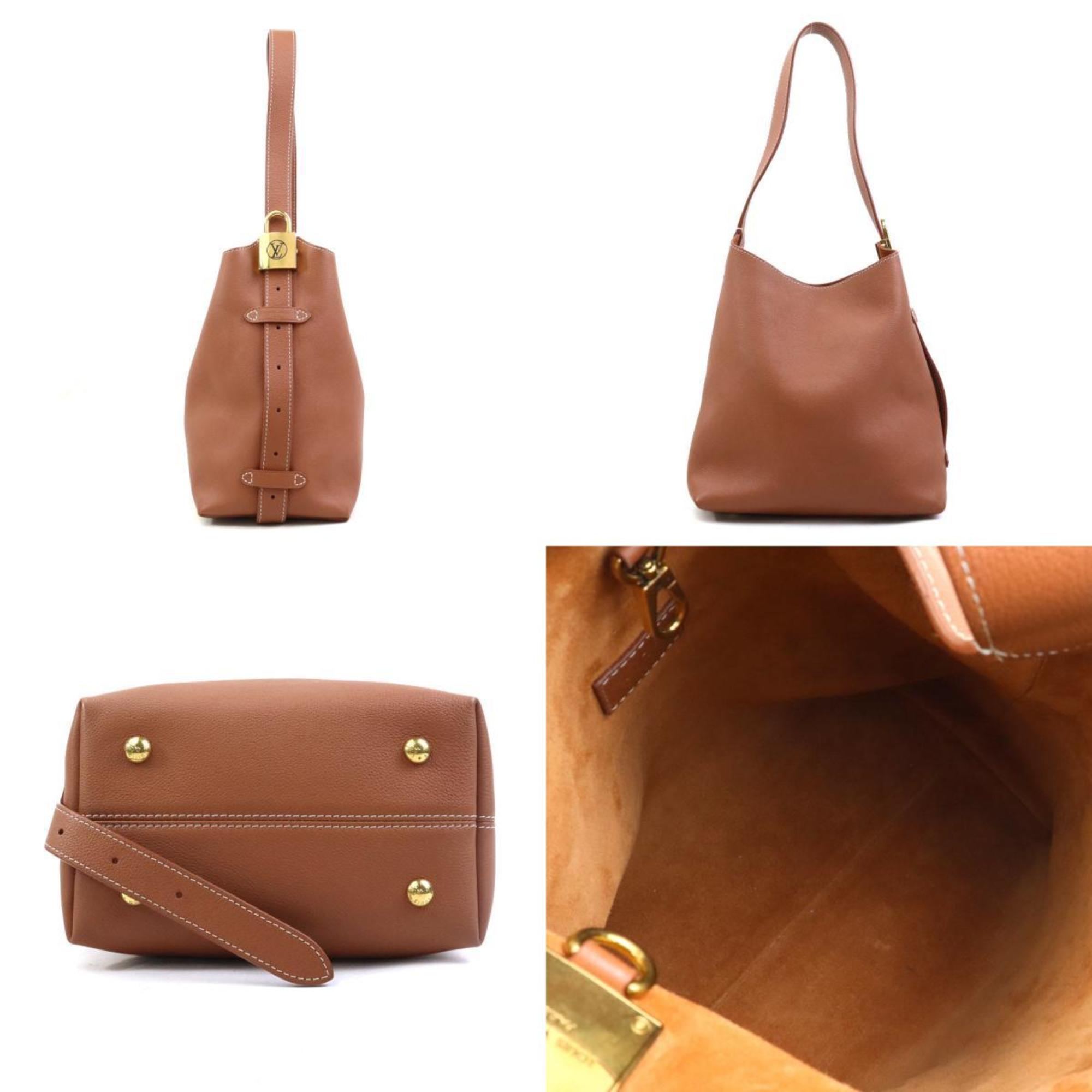 Louis Vuitton Cognac Leather Shoulder Bag (Pre-Owned)