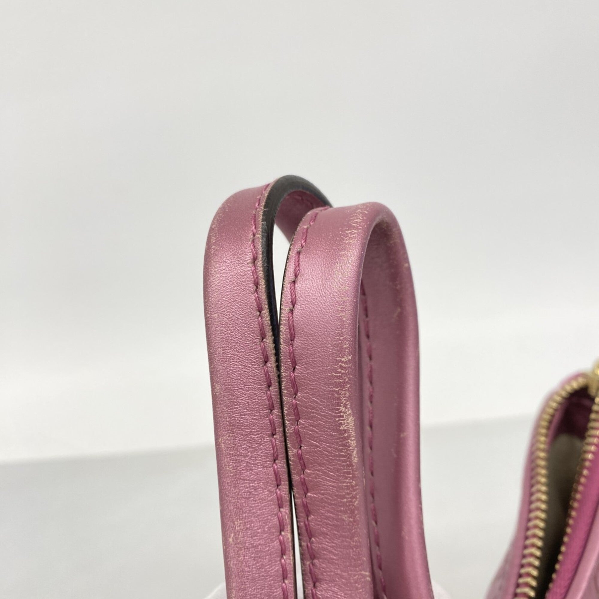 Gucci Pink Leather Tote Bag (Pre-Owned)
