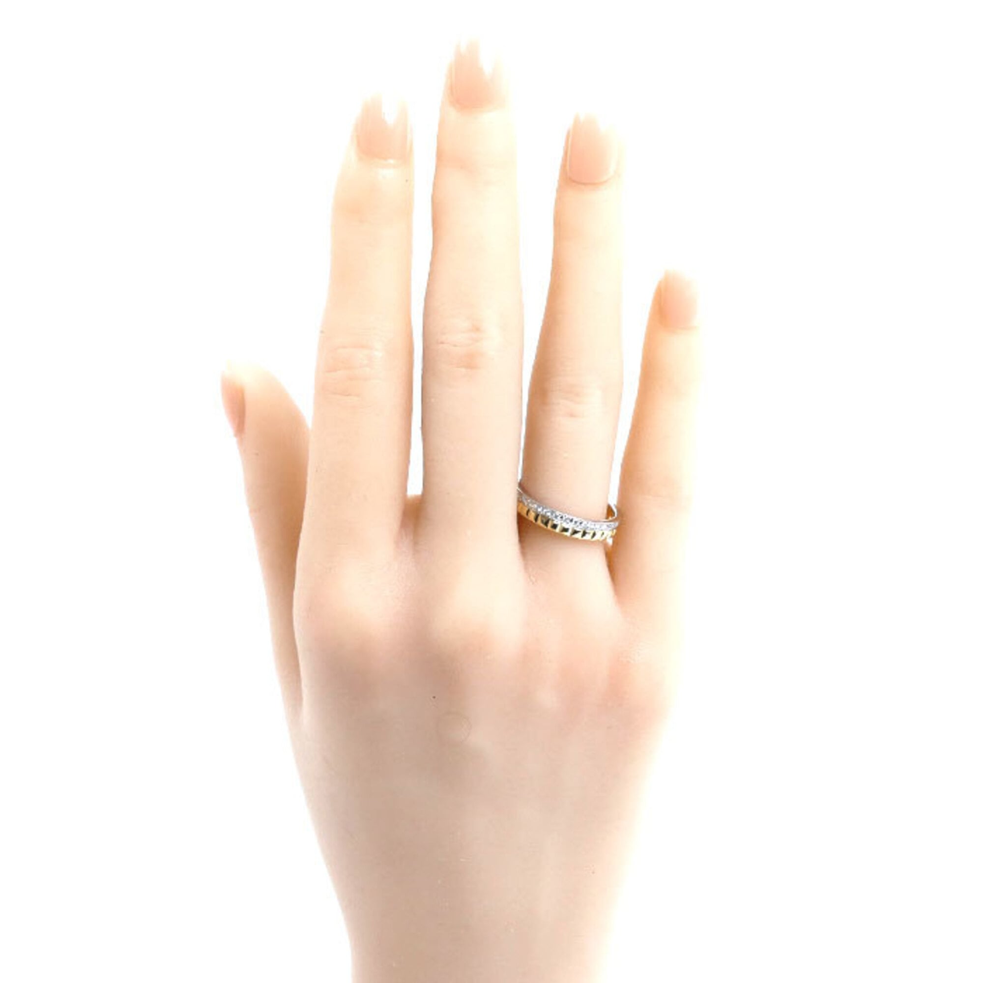 Boucheron Yellow Gold (18K) White Gold (18K) Band Ring (Pre-Owned)
