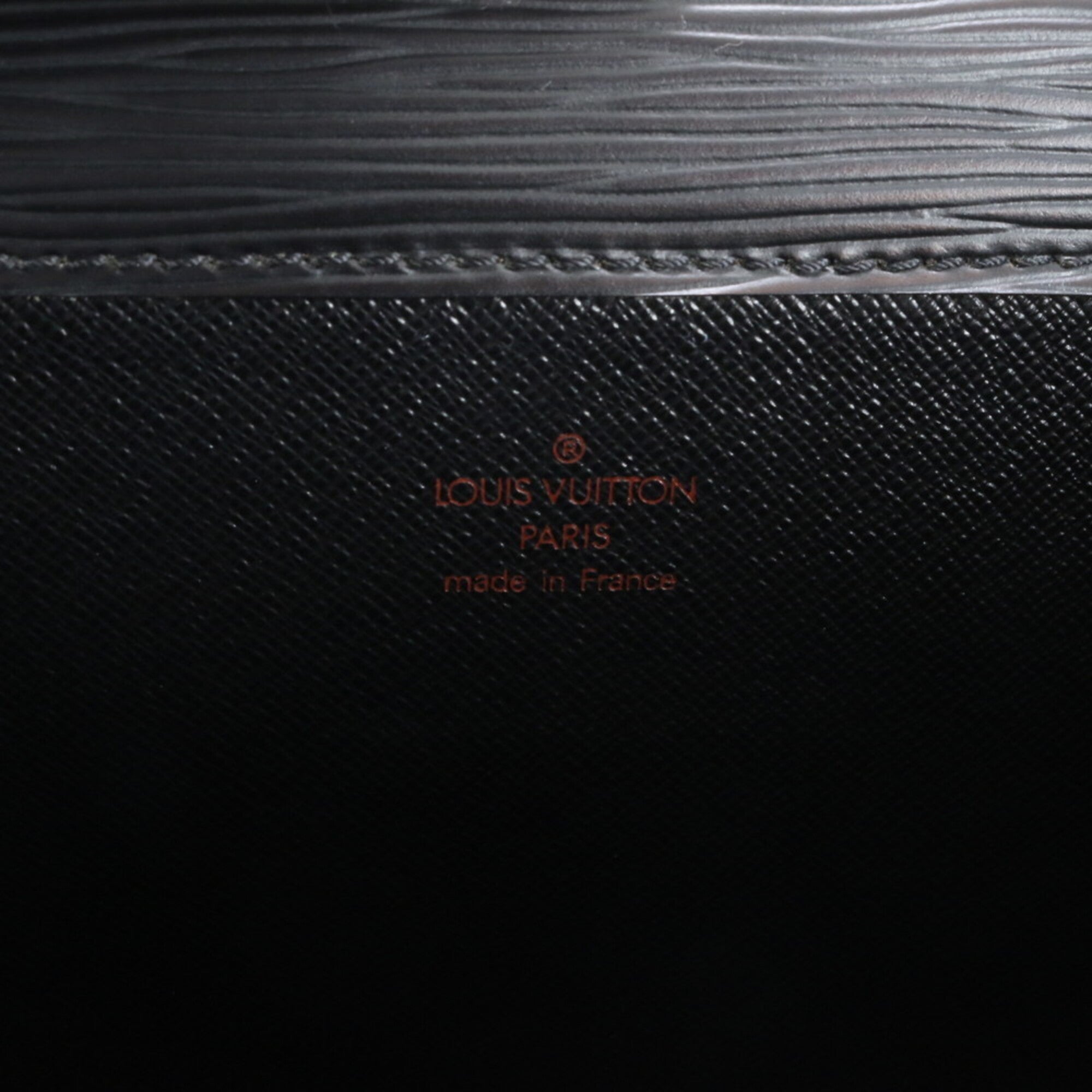 Louis Vuitton Black Noir Leather Briefcase Handbag (Pre-Owned)