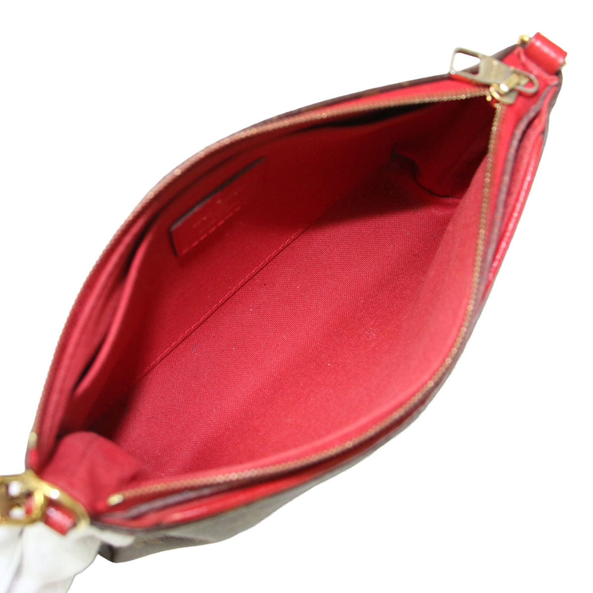 Louis Vuitton Red Color Monogram Leather Handbag Shoulder Bag (Pre-Owned)