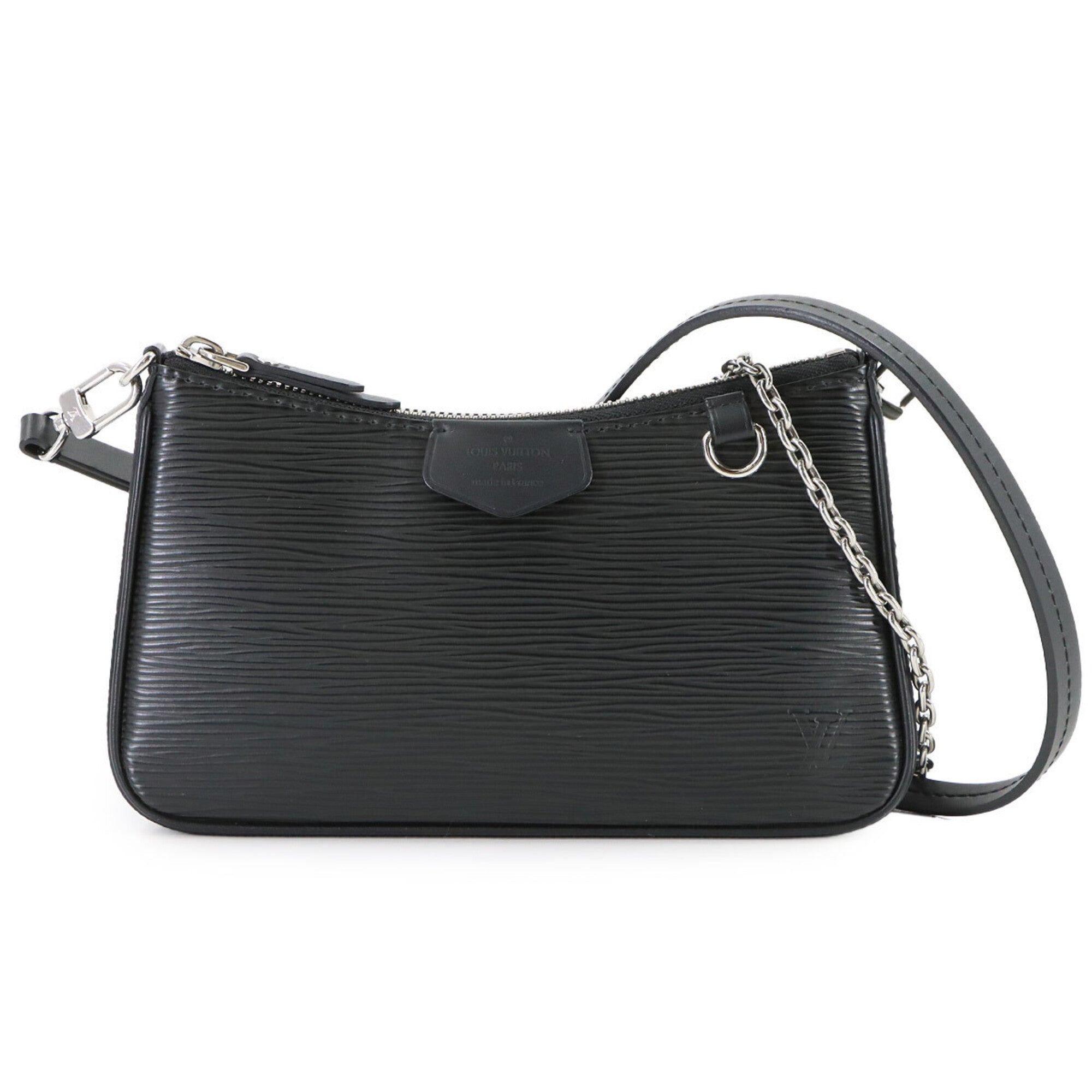 Louis Vuitton Noir Epi Leather Handbag Shoulder Bag (Pre-Owned)