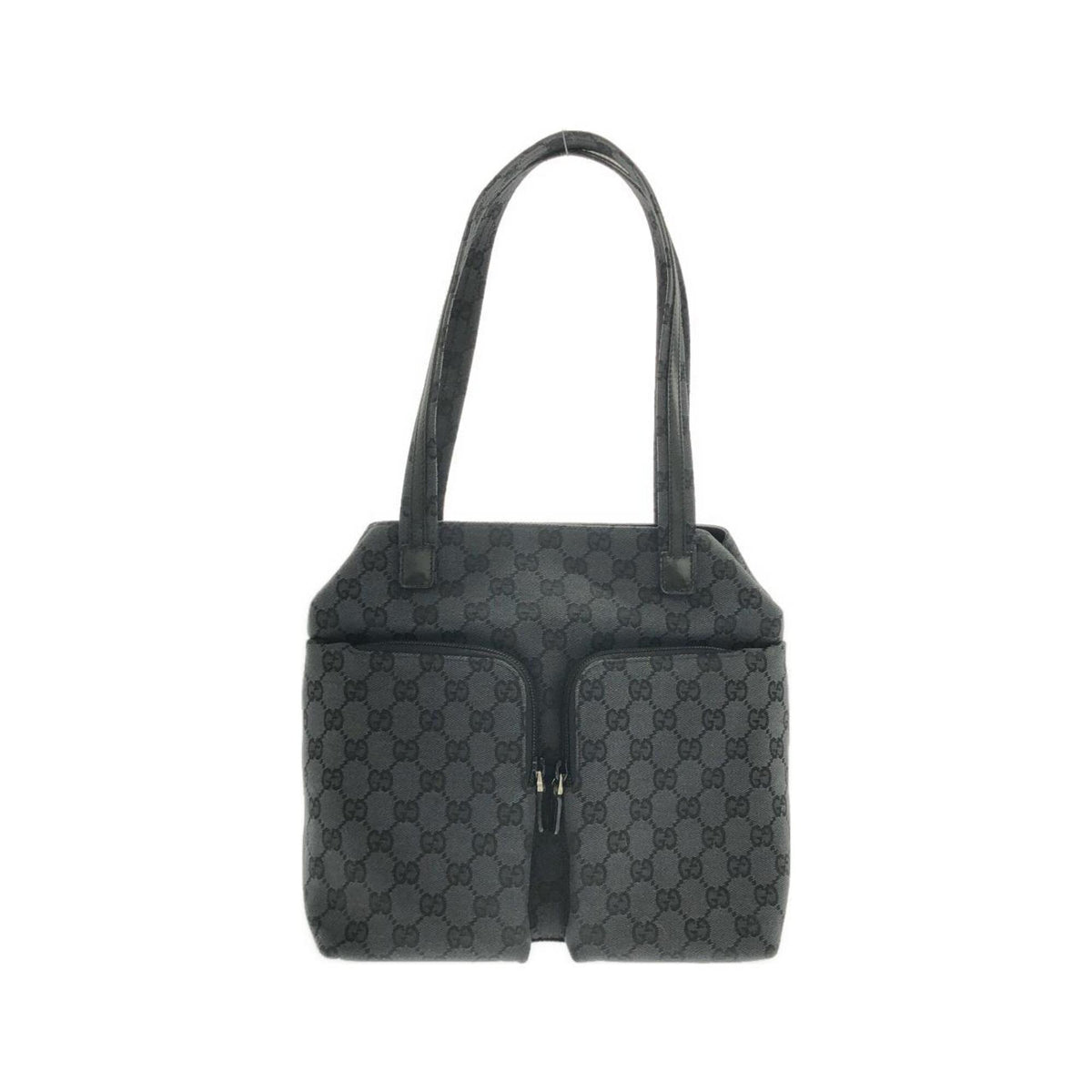Gucci Black Gg Canvas Handbag (Pre-Owned)